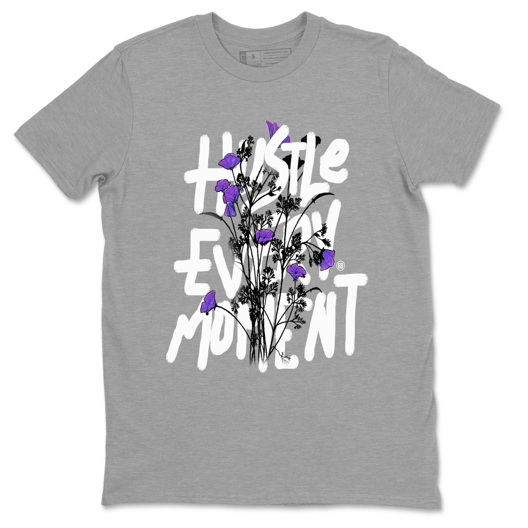 Hustle Every Moment snkmatch Tees - Dunk Low Court Purple