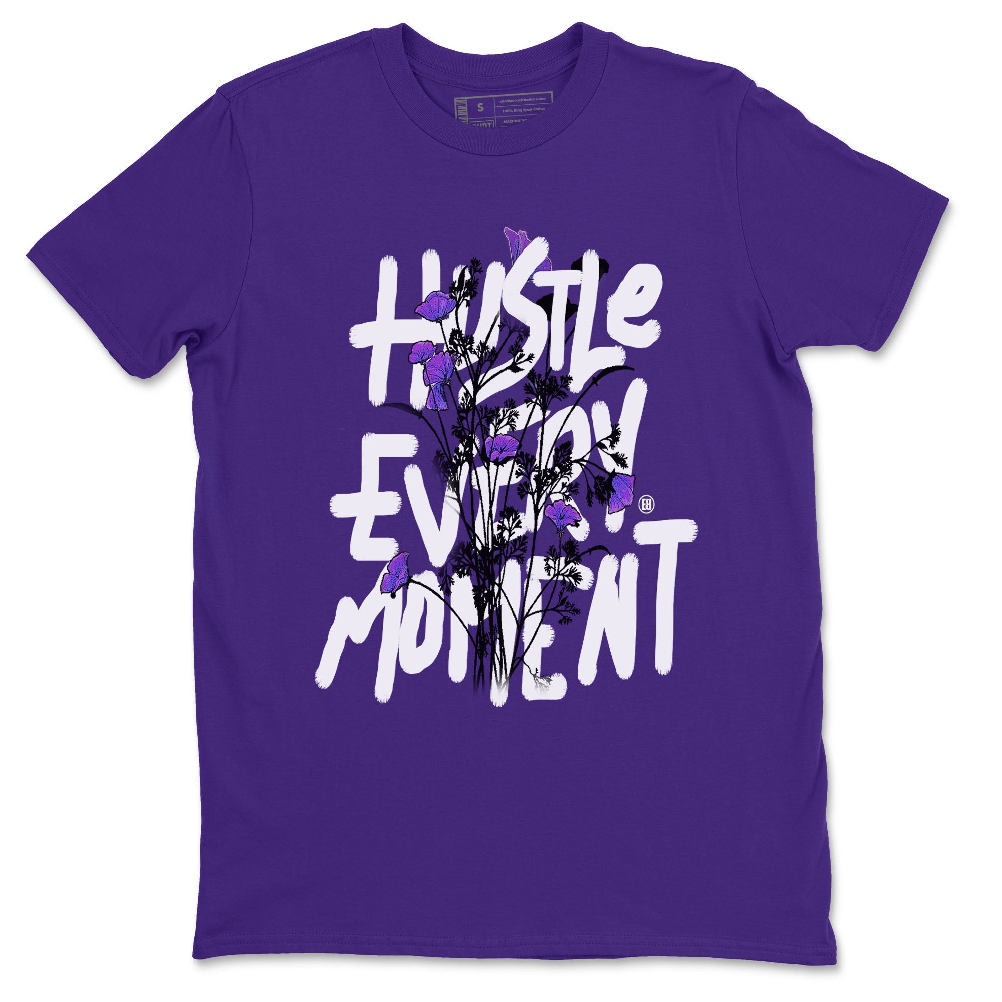 Hustle Every Moment snkmatch Tees - Dunk Low Court Purple