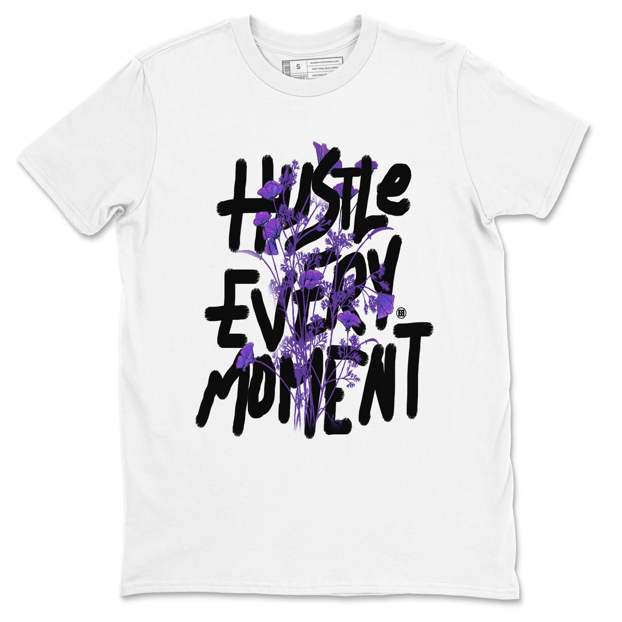 Hustle Every Moment snkmatch Tees - Dunk Low Court Purple