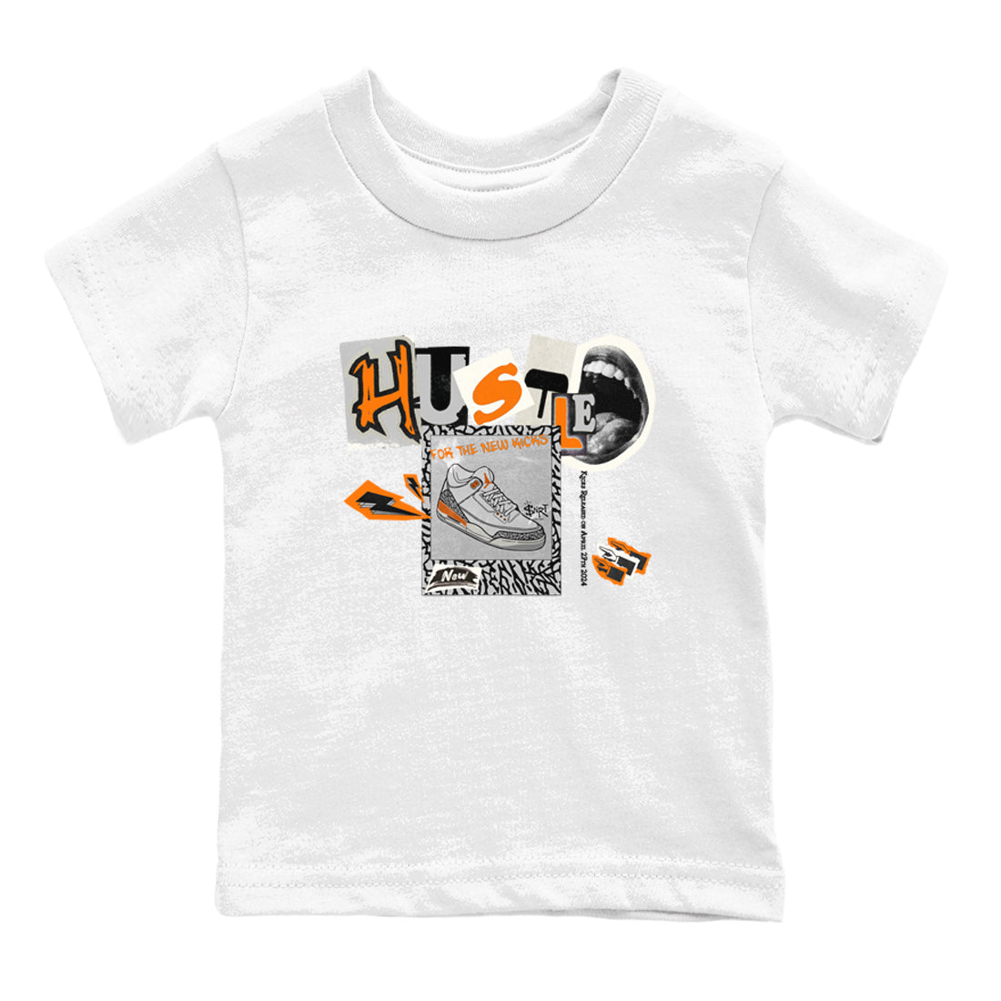 Hustle For The New Kicks snkmatch Tees Kids - Air Jordan 3 Georgia Peach