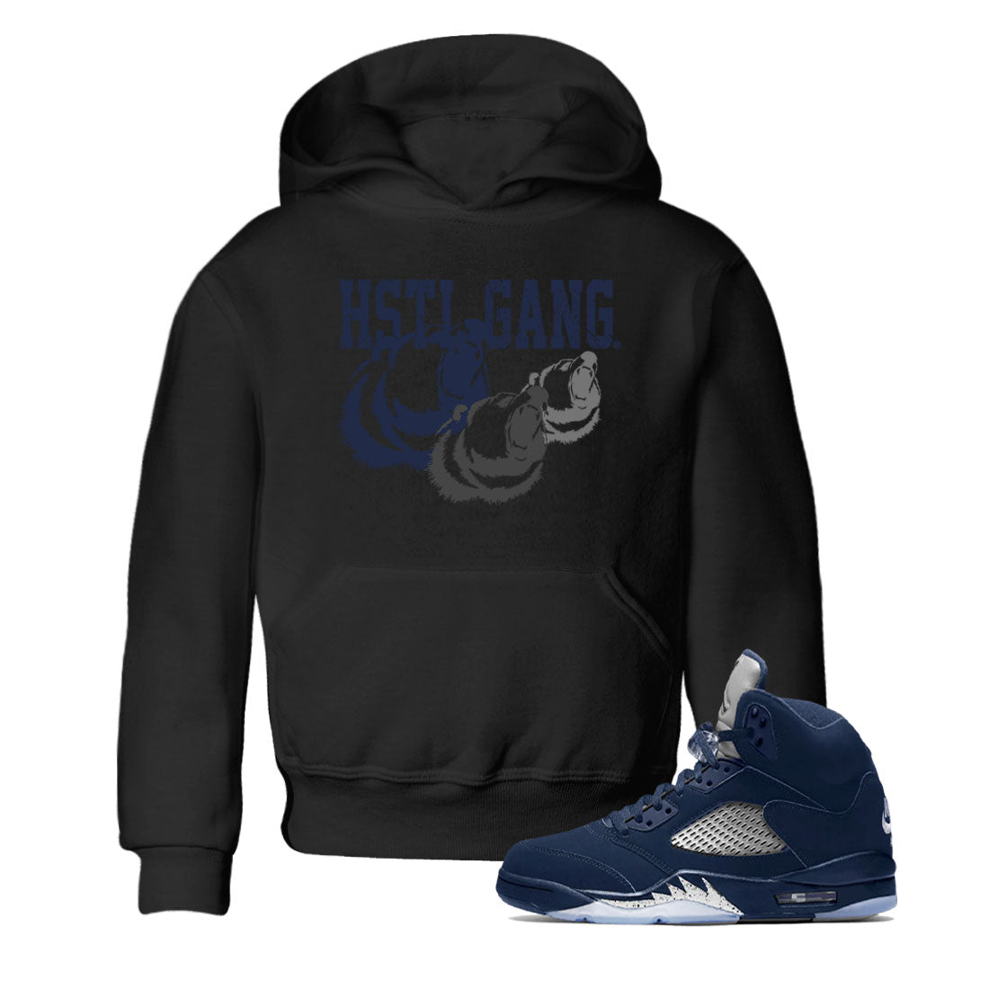 Hustle Gang snkmatch Tee Kids - Air Jordan 5 Georgetown