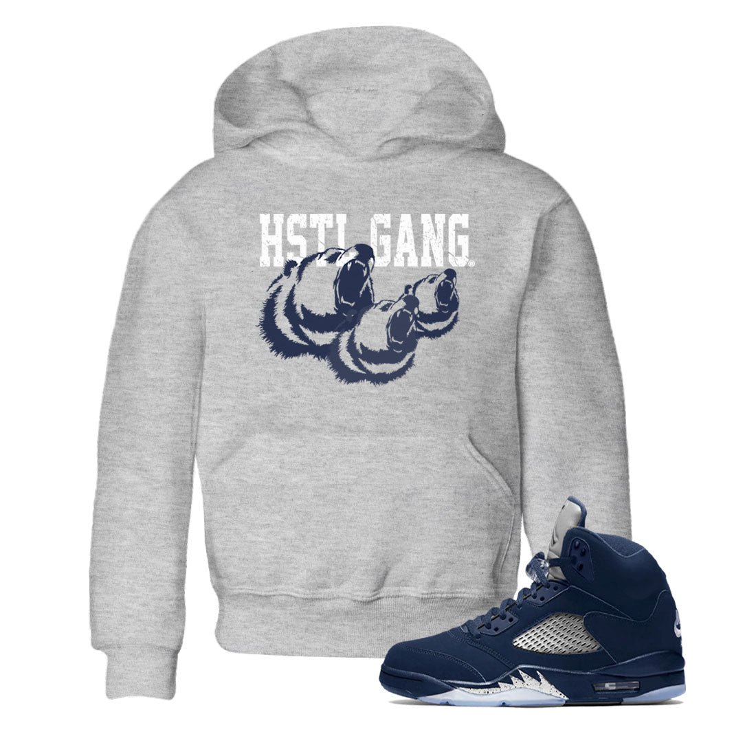 Hustle Gang snkmatch Tee Kids - Air Jordan 5 Georgetown