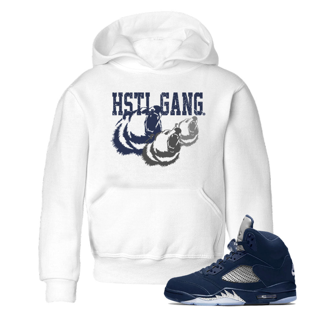 Hustle Gang snkmatch Tee Kids - Air Jordan 5 Georgetown