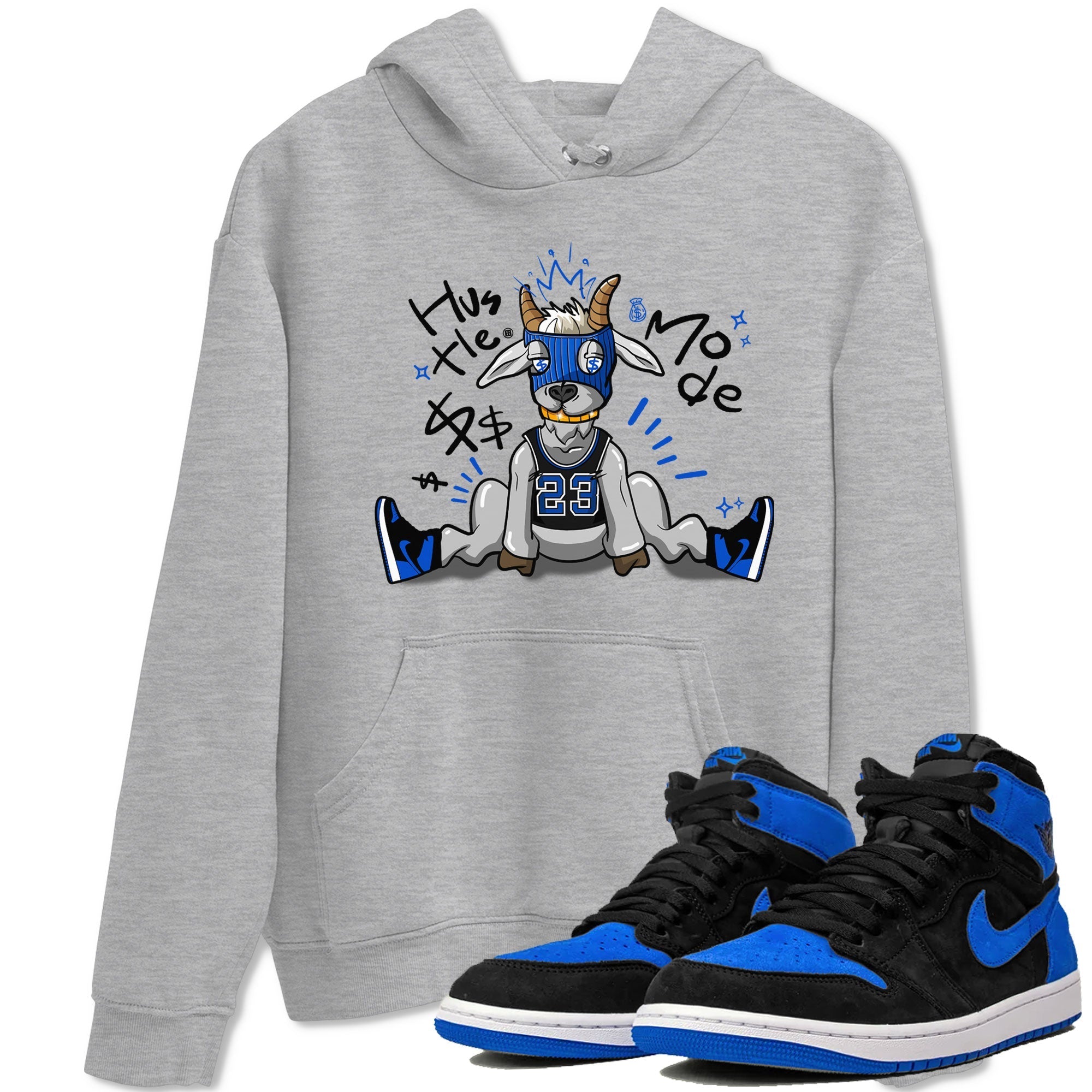 Hustle Goat snkmatch Tee - Air Jordan 1 Royal Reimagined