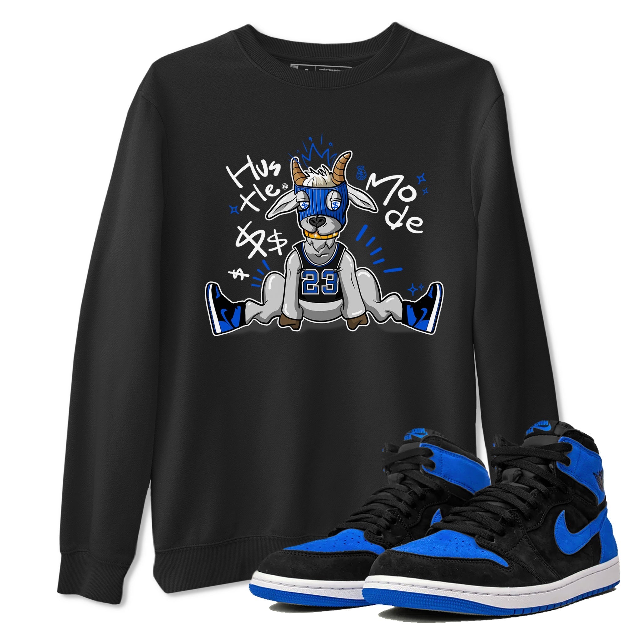 Hustle Goat snkmatch Tee - Air Jordan 1 Royal Reimagined