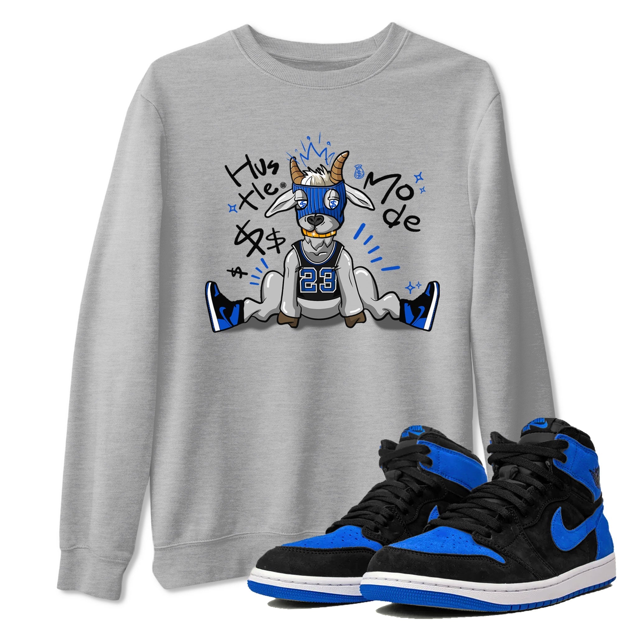 Hustle Goat snkmatch Tee - Air Jordan 1 Royal Reimagined