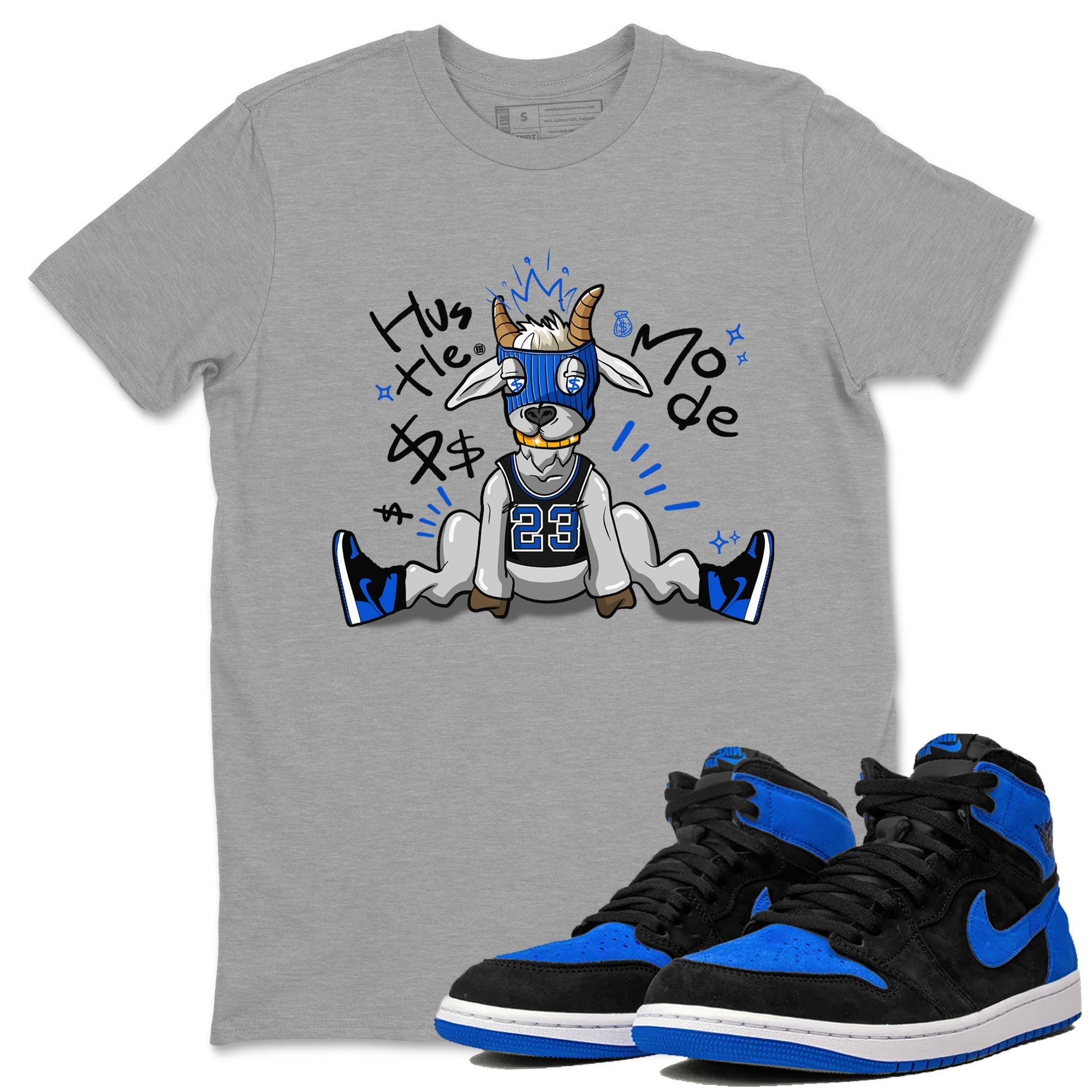Hustle Goat snkmatch Tee - Air Jordan 1 Royal Reimagined