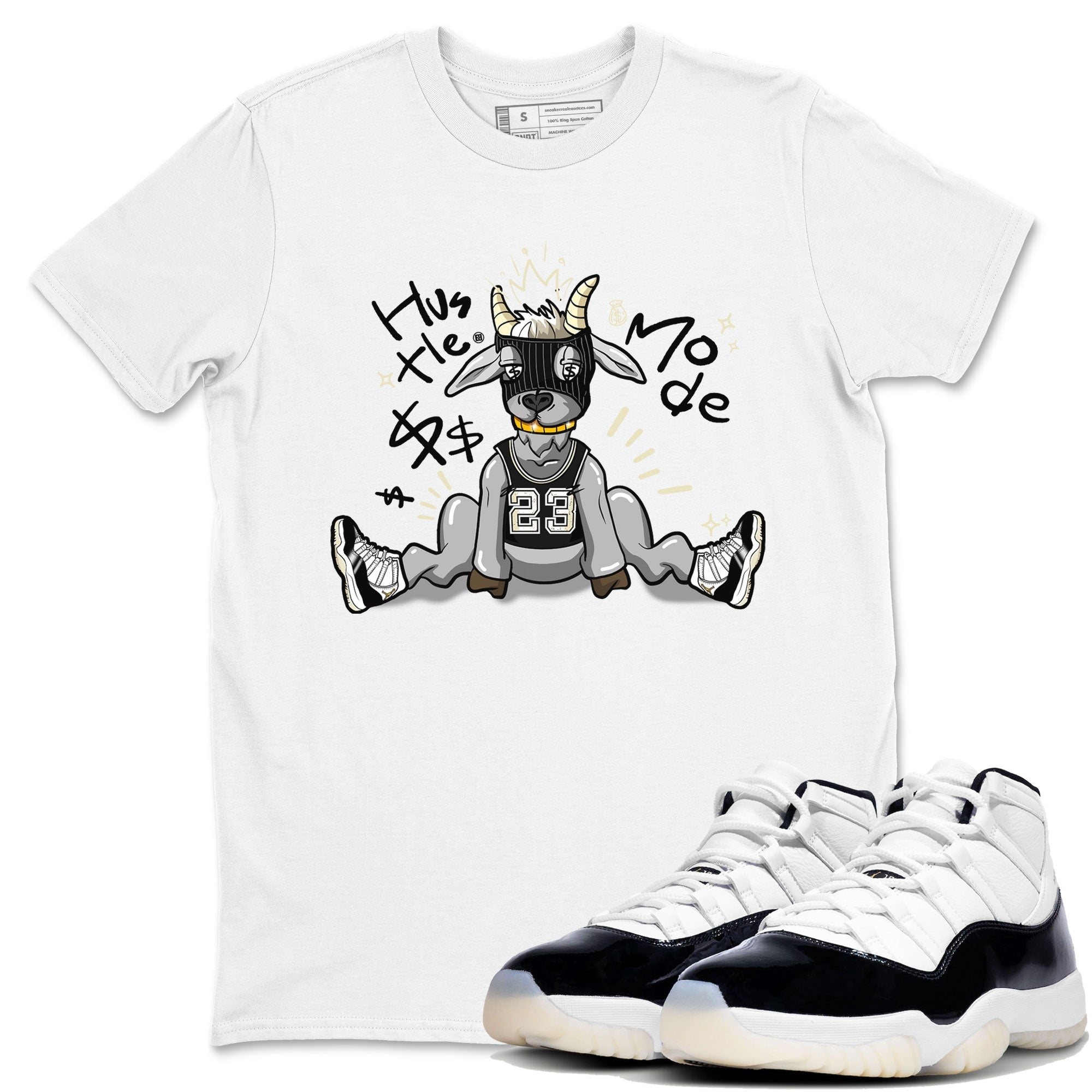 Hustle Goat snkmatch Tee - Air Jordan 11 Gratitude