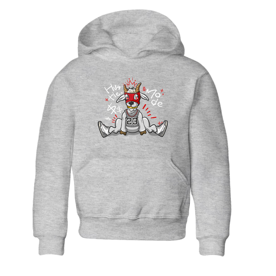 Hustle Goat snkmatch Tees Kids - Air Jordan 3 Cement Grey