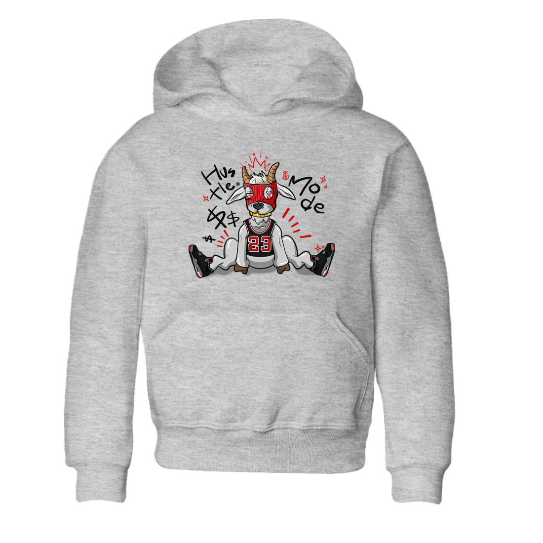 Hustle Goat snkmatch Tees Kids - Air Jordan 4 Bred Reimagined