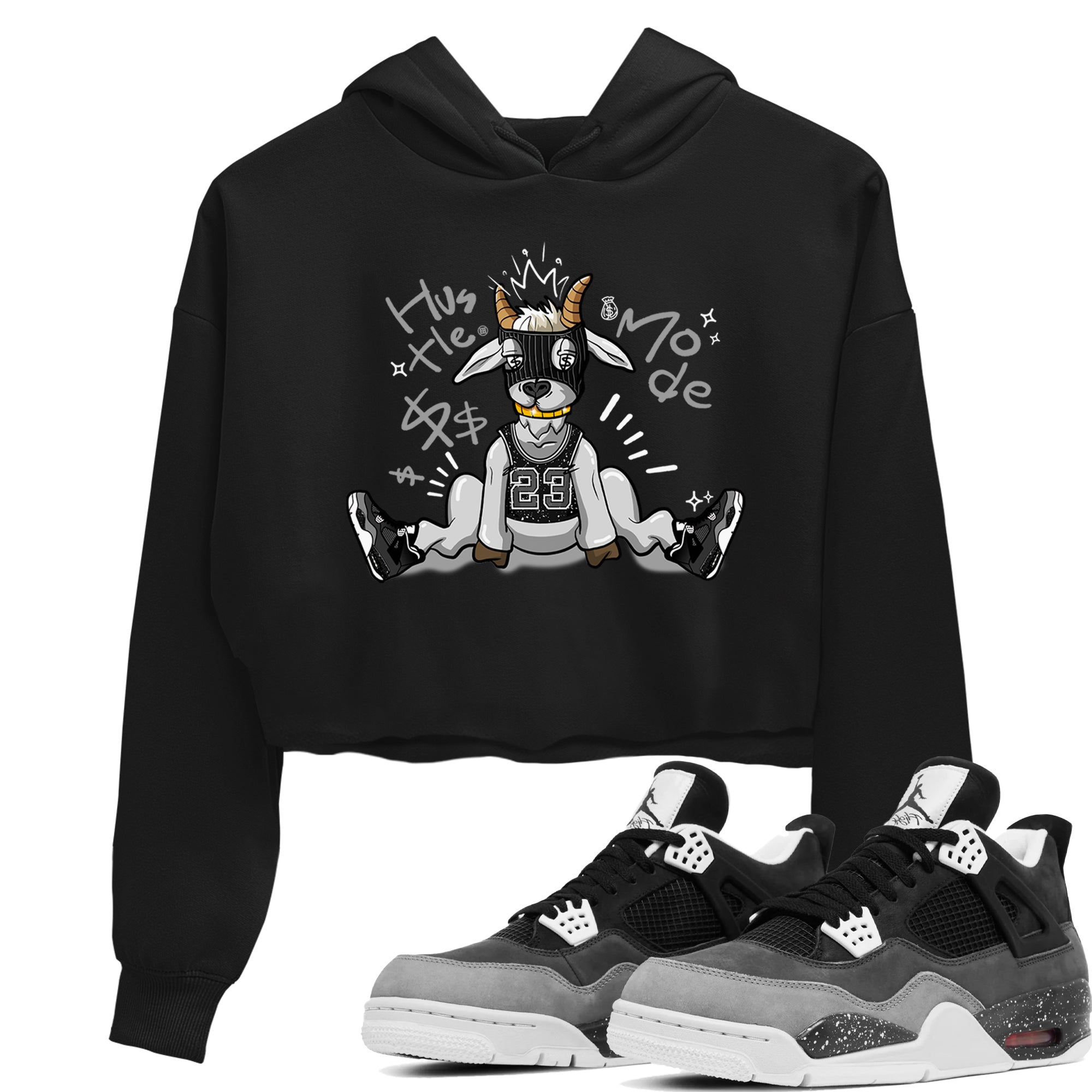 Hustle Goat snkmatch Women's Top - Air Jordan 4 Fear