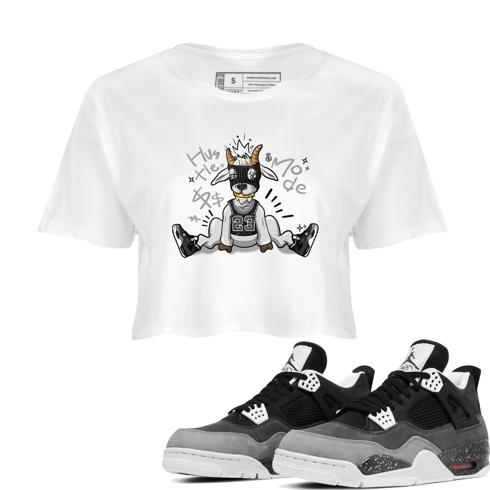 Hustle Goat snkmatch Women's Top - Air Jordan 4 Fear