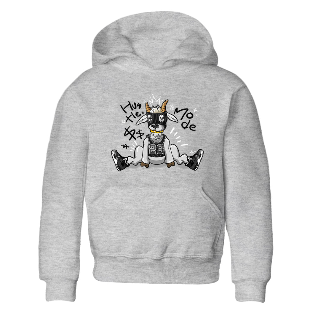 Hustle Goat snkmatch Tees Kids - Air Jordan 4 Fear