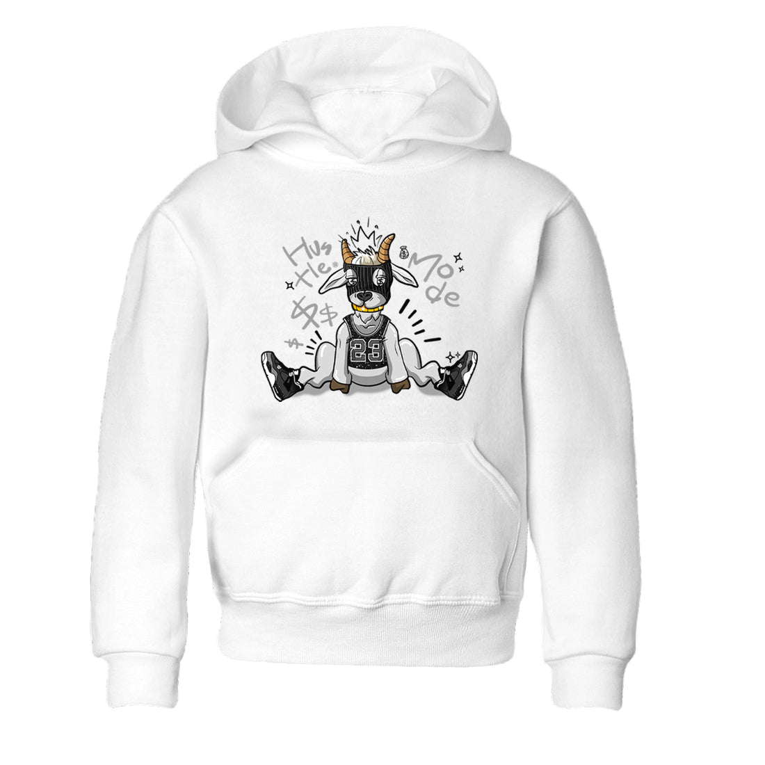 Hustle Goat snkmatch Tees Kids - Air Jordan 4 Fear