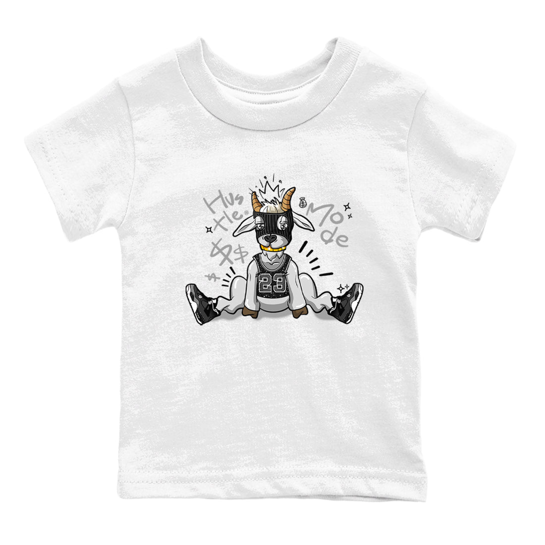 Hustle Goat snkmatch Tees Kids - Air Jordan 4 Fear