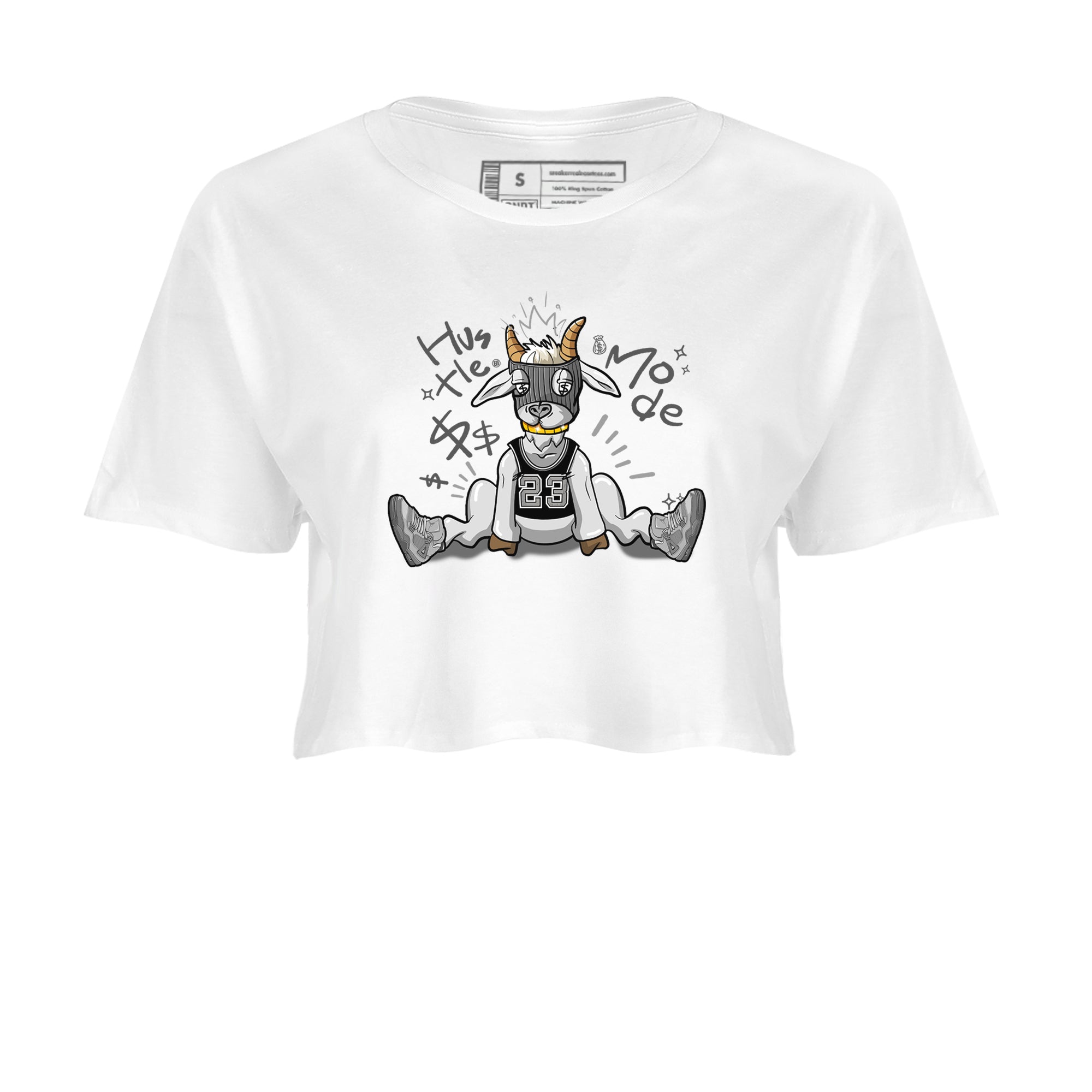 Hustle Goat snkmatch Women's Top - Air Jordan 4 Wet Cement