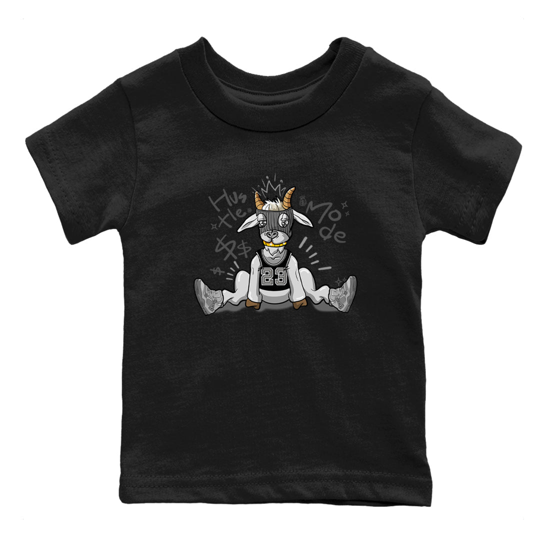 Hustle Goat snkmatch Tees Kids - Air Jordan 4 Wet Cement