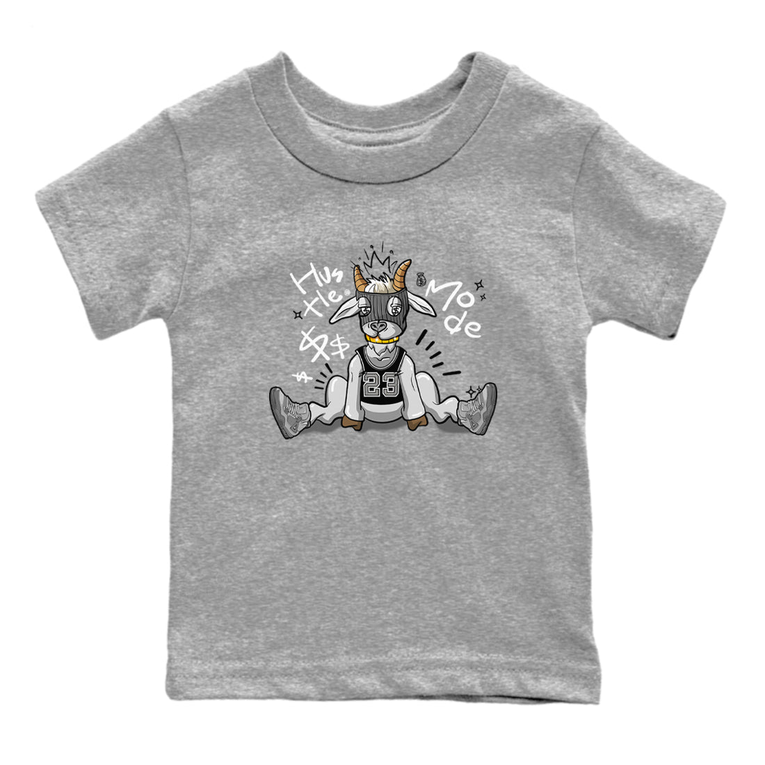 Hustle Goat snkmatch Tees Kids - Air Jordan 4 Wet Cement