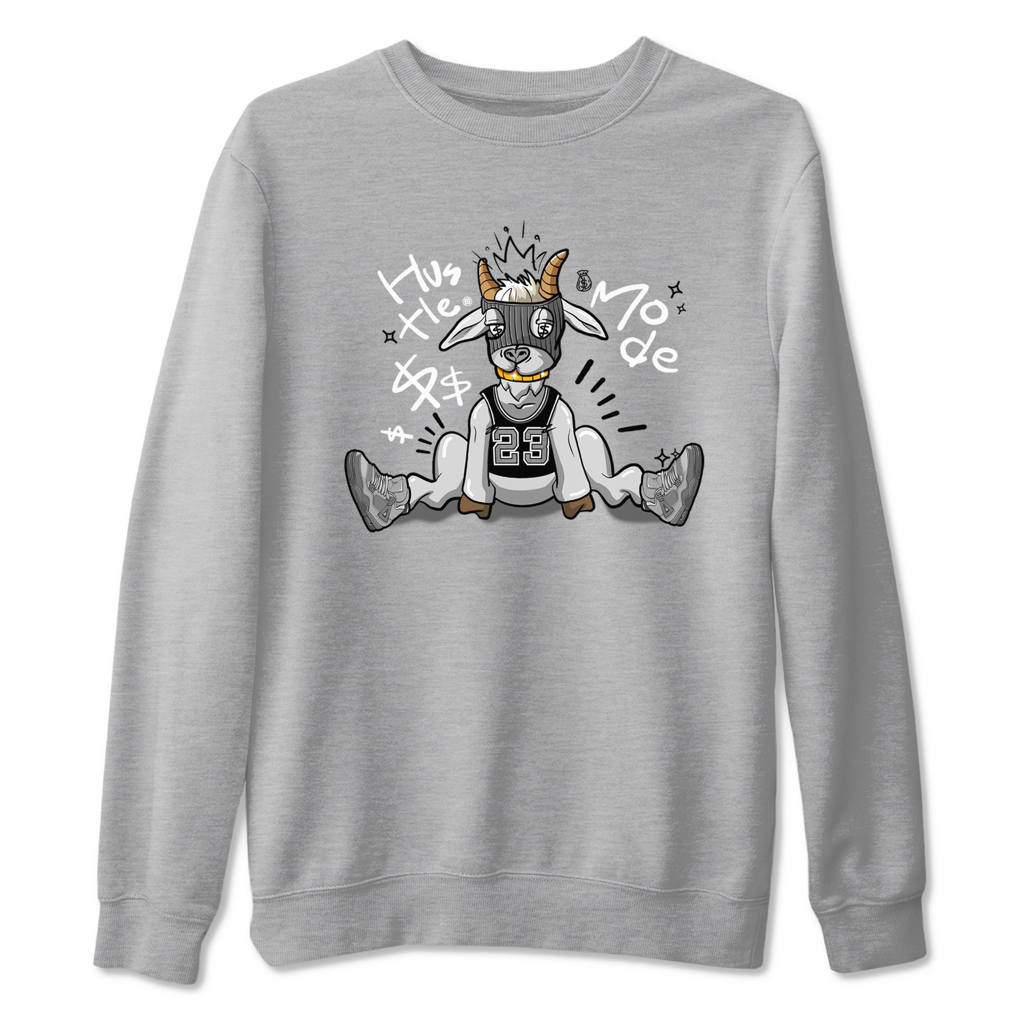 Hustle Goat snkmatch Tees - Air Jordan 4 Wet Cement