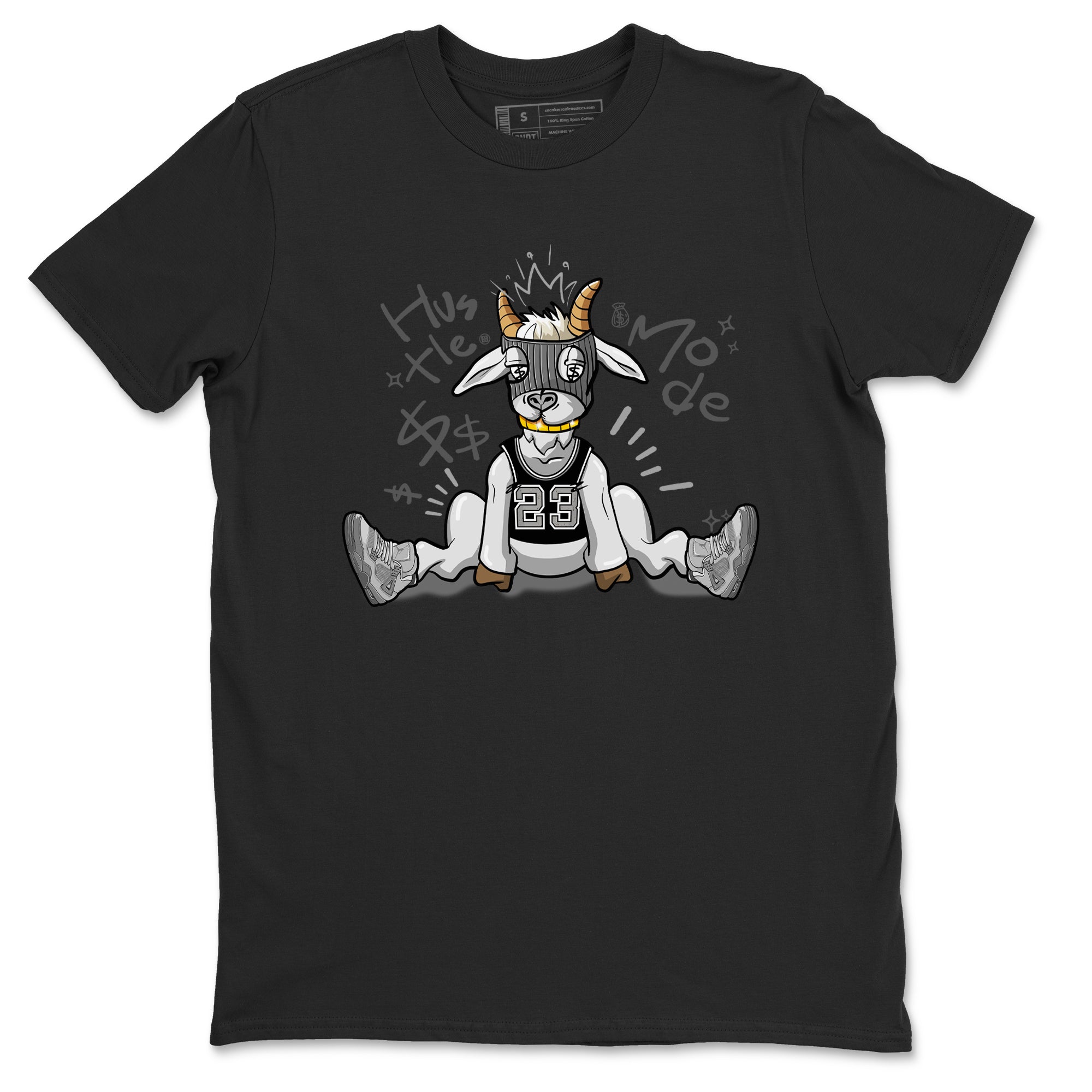 Hustle Goat snkmatch Tees - Air Jordan 4 Wet Cement