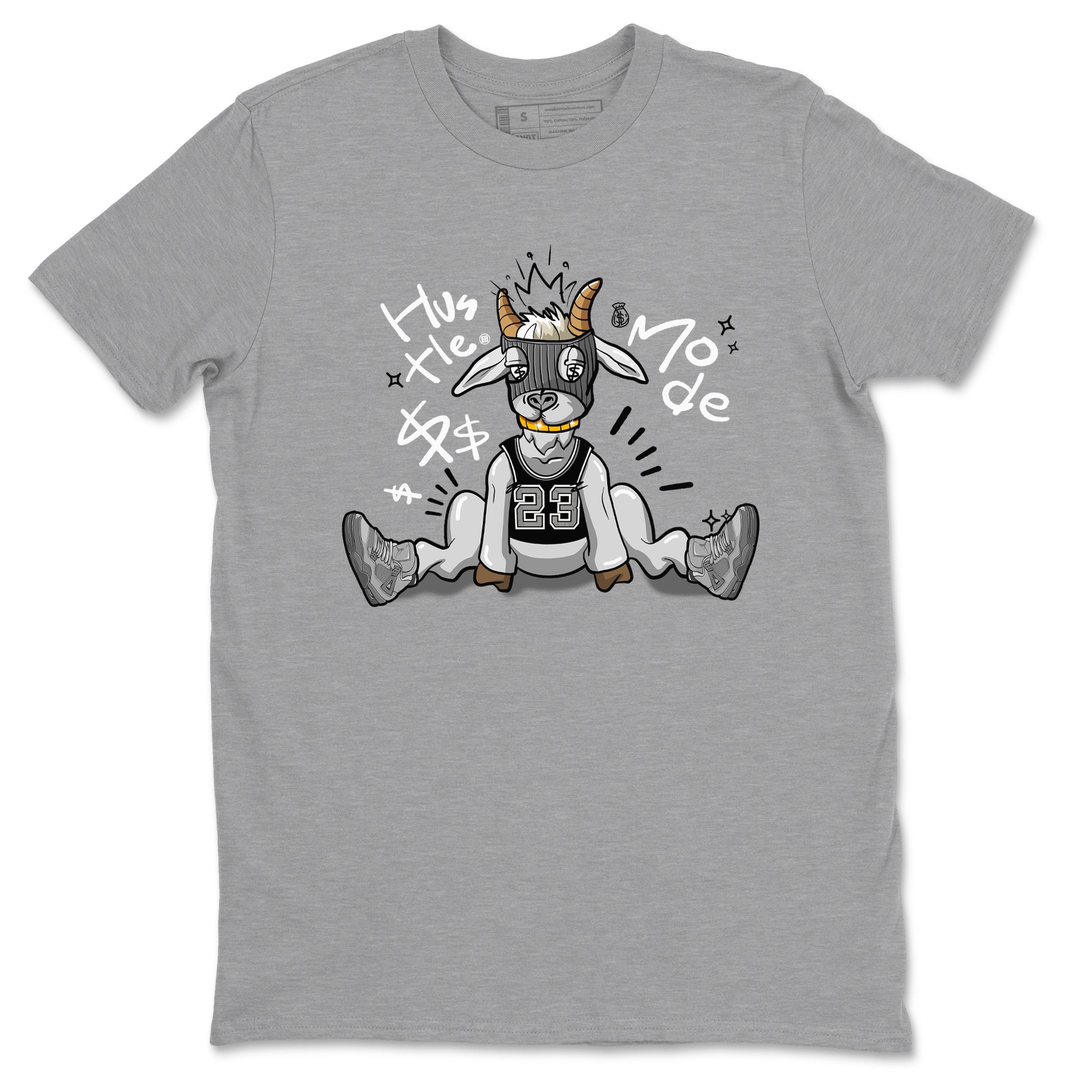 Hustle Goat snkmatch Tees - Air Jordan 4 Wet Cement