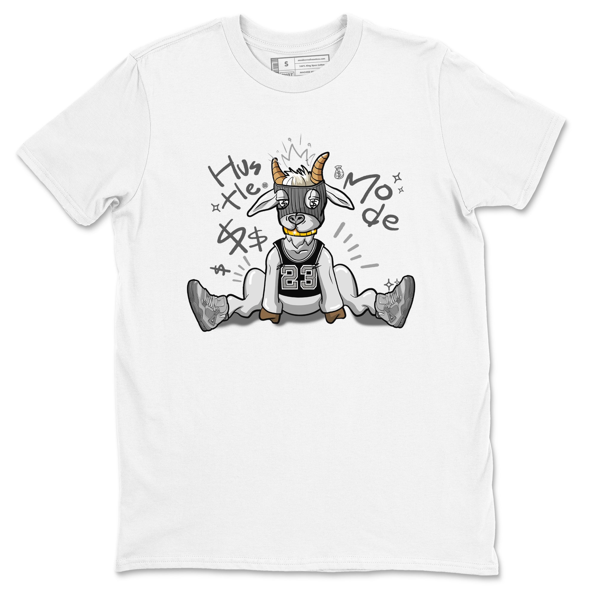 Hustle Goat snkmatch Tees - Air Jordan 4 Wet Cement