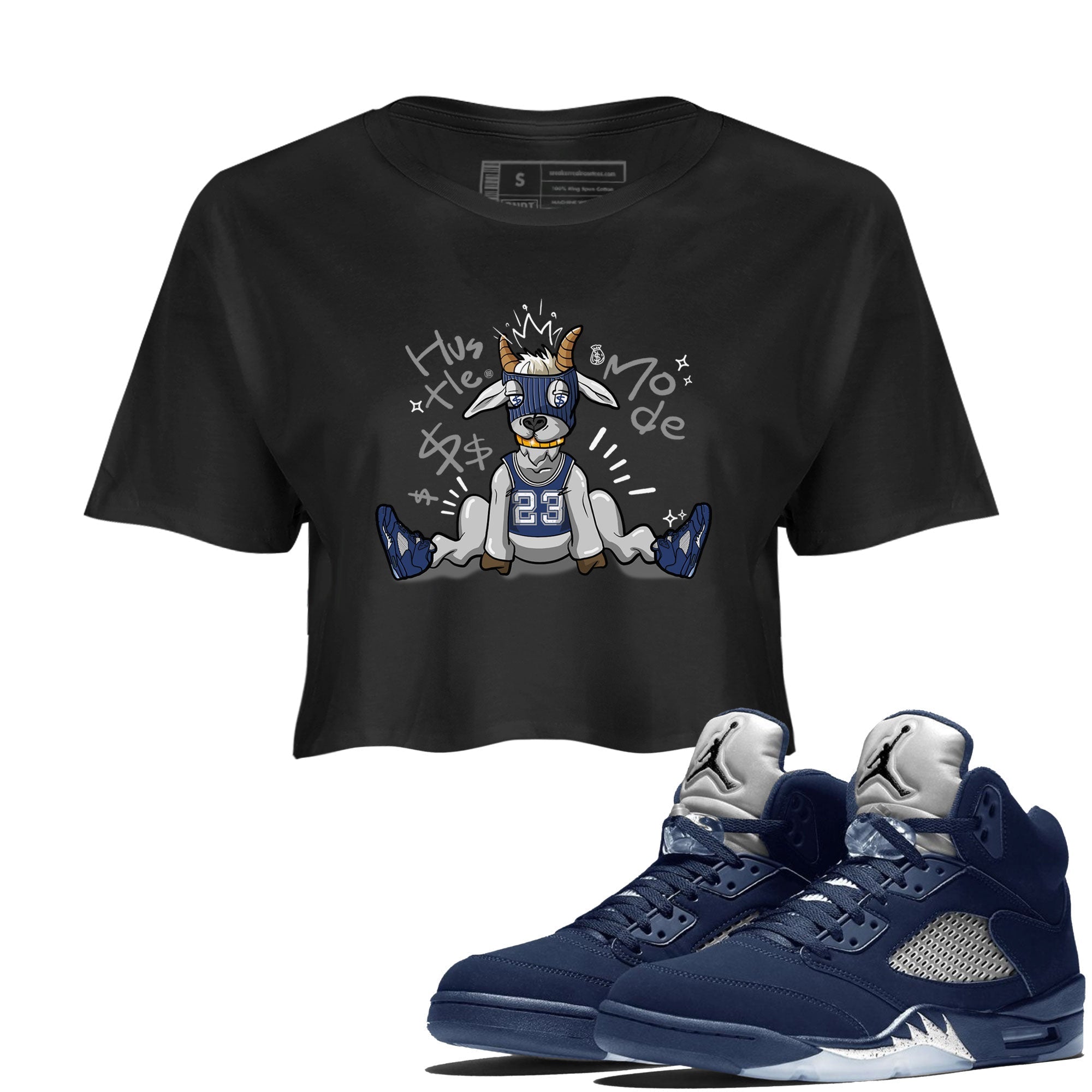 Hustle Goat snkmatch Women's Top - Air Jordan 5 Georgetown