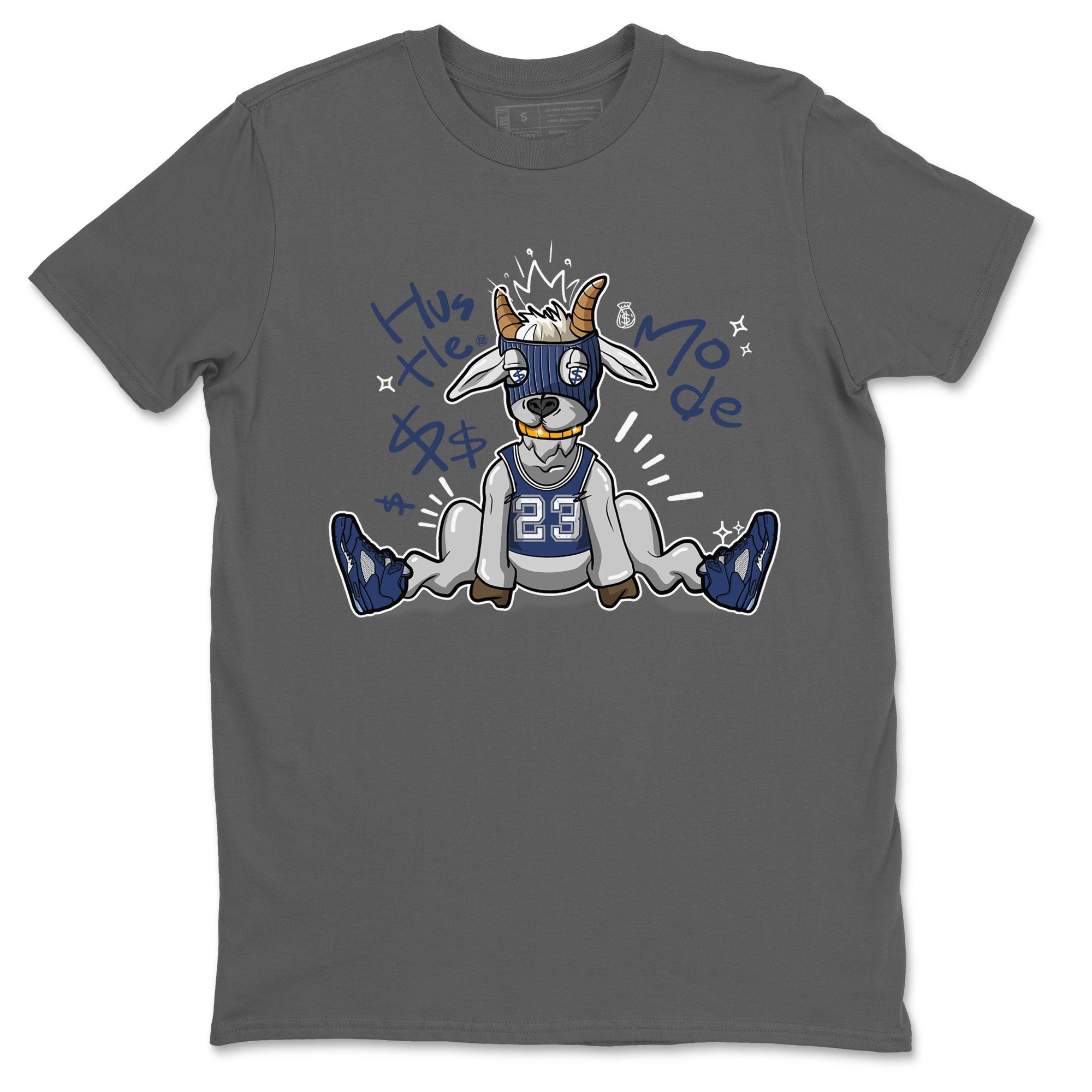 Hustle Goat snkmatch Tee - Air Jordan 5 Georgetown