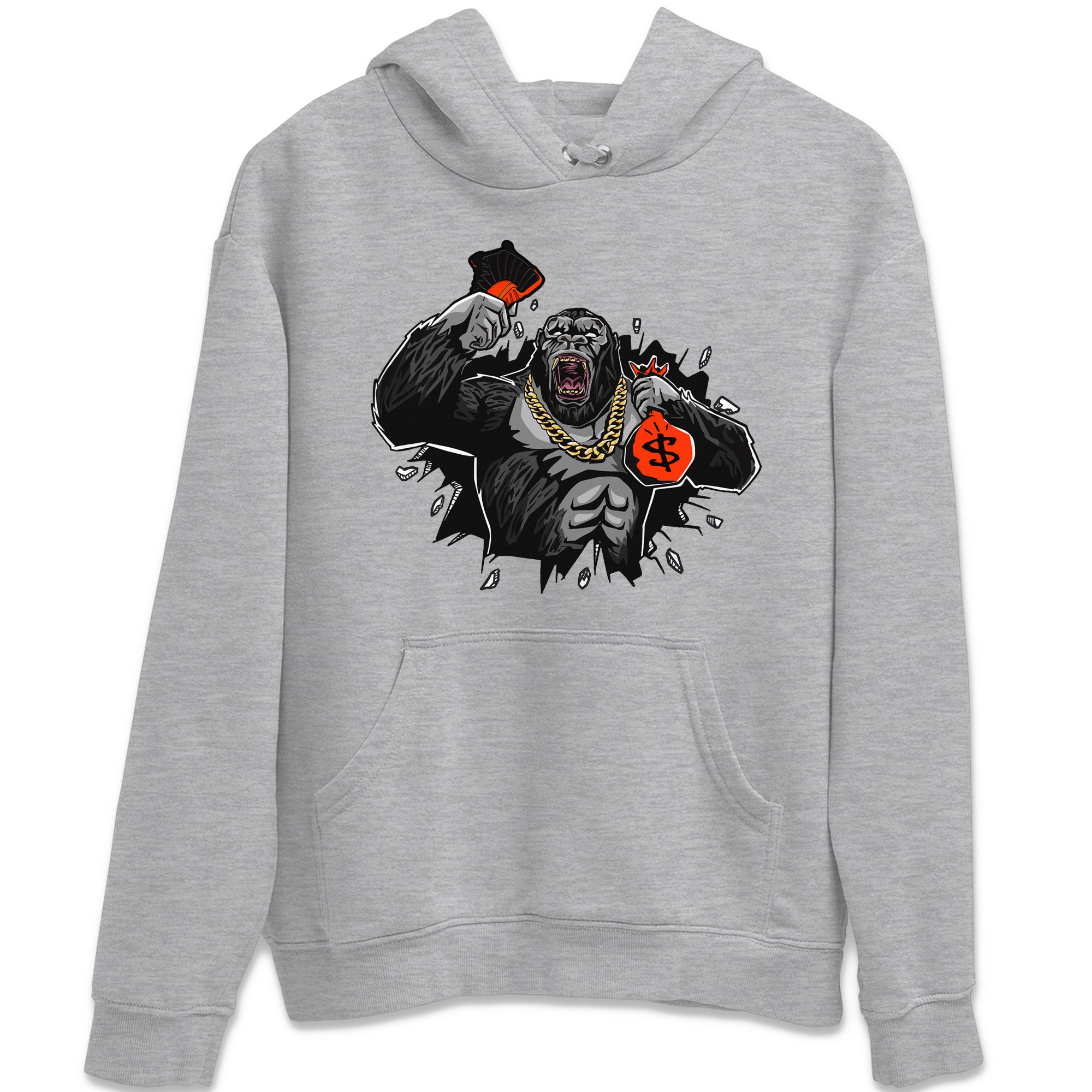 Hustle Gorilla Unisex Tops - Air Jordan 12 Brilliant Orange