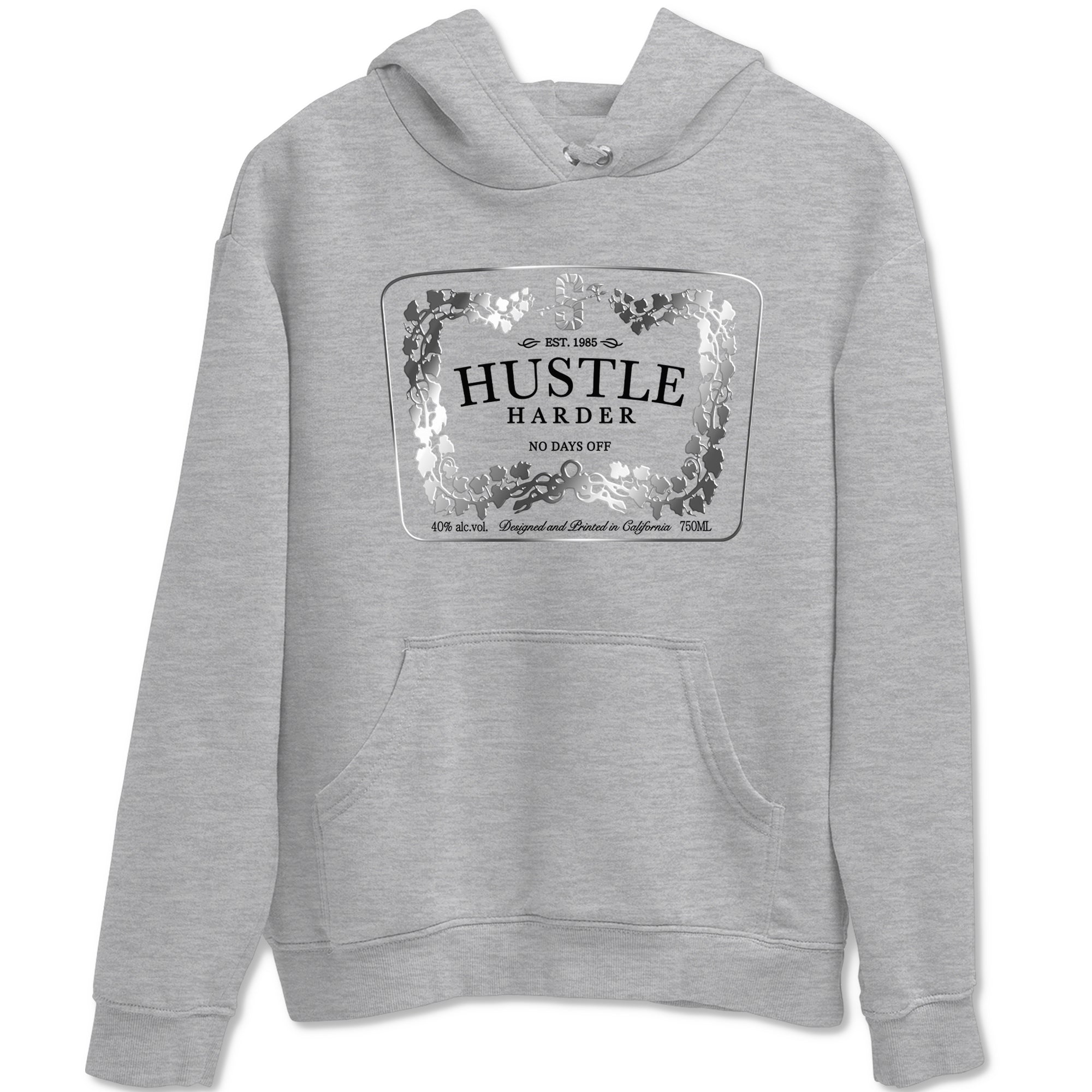 Hustle Harder snkmatch Tees - AE 1 Silver Metallic