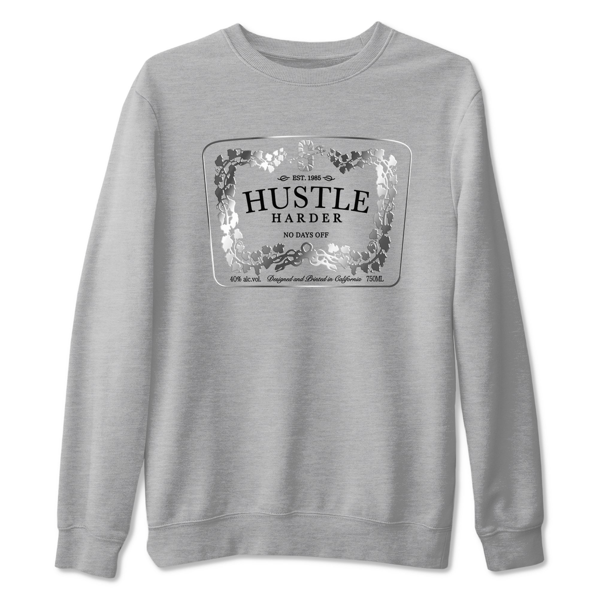 Hustle Harder snkmatch Tees - AE 1 Silver Metallic