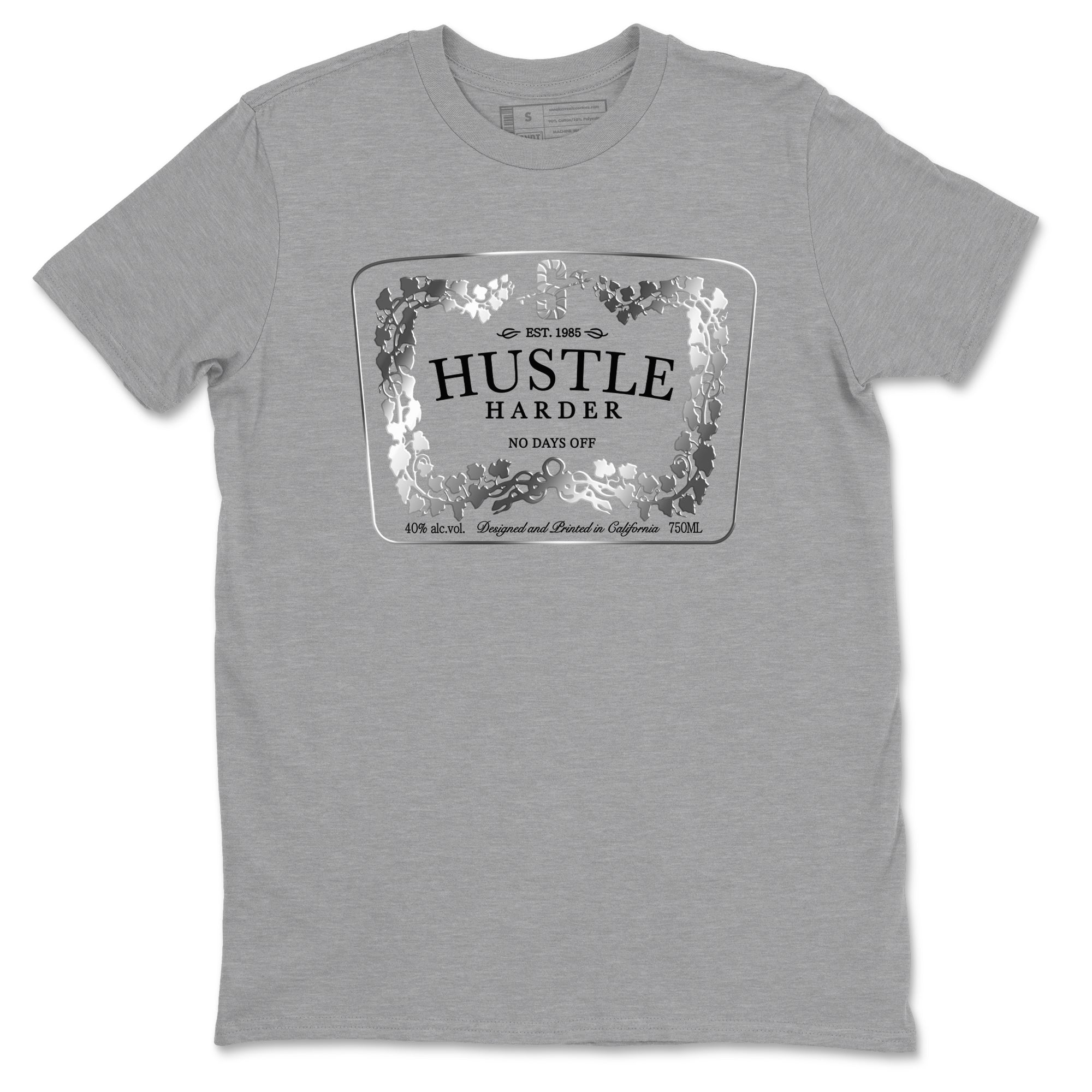 Hustle Harder snkmatch Tees - AE 1 Silver Metallic