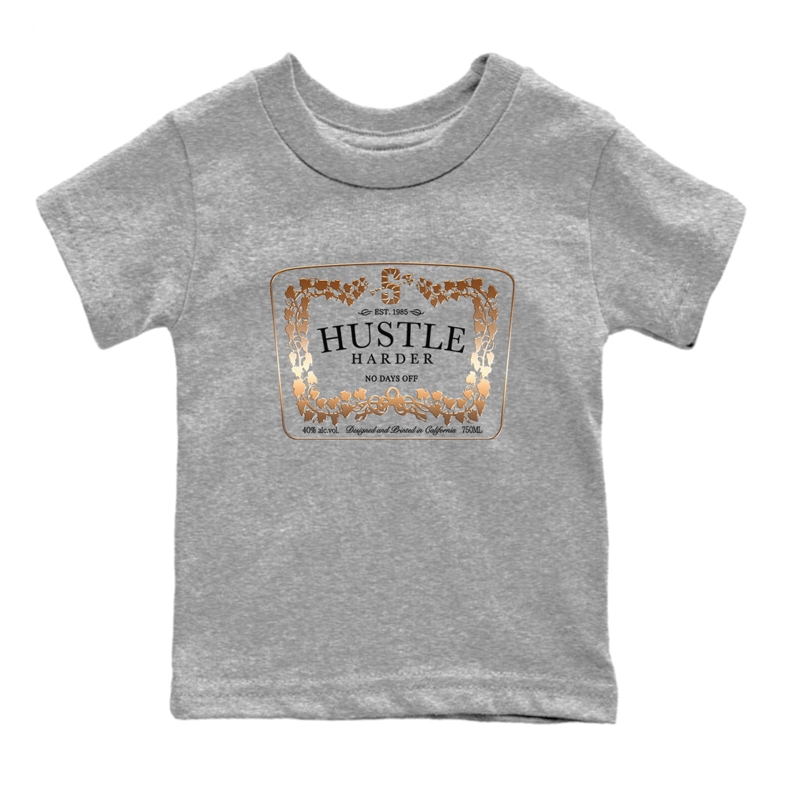 Hustle Harder snkmatch Tees Kids - Air Foamposite One Metallic Copper