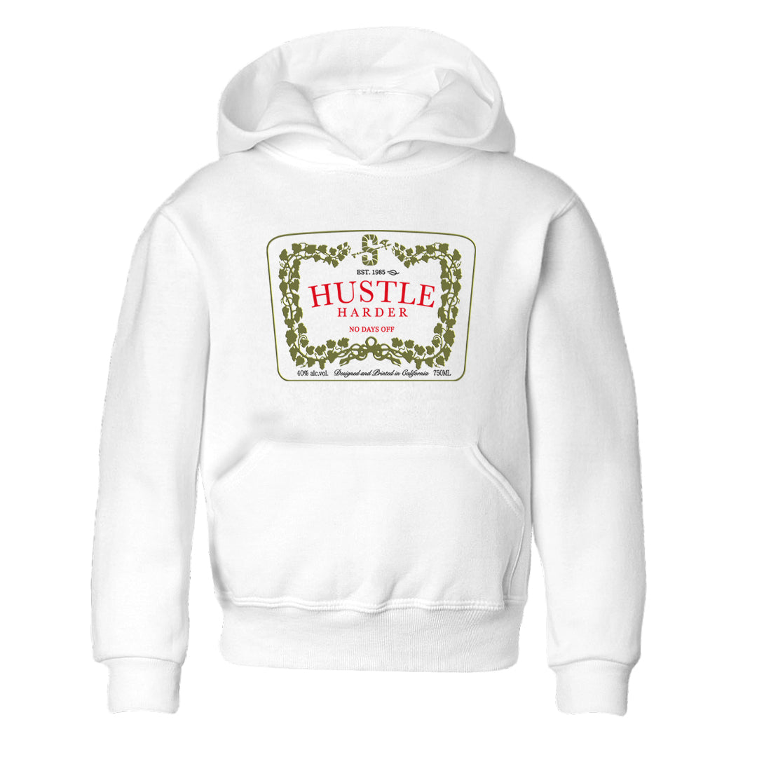 Hustle Harder snkmatch Tees Kids - Air Jordan 1 Travis Scott Medium Olive