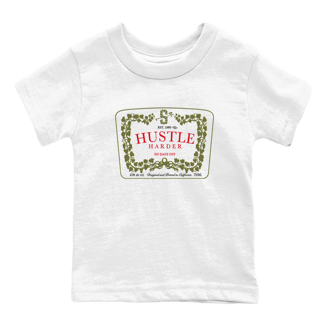 Hustle Harder snkmatch Tees Kids - Air Jordan 1 Travis Scott Medium Olive