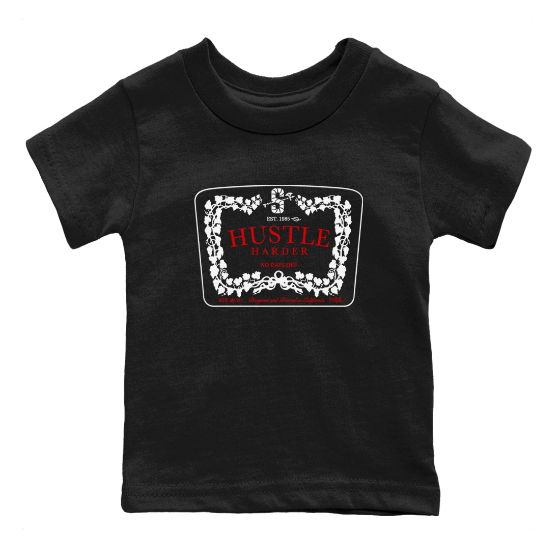 Hustle Harder snkmatch Tees Kids - Air Jordan 11 Bred Velvet