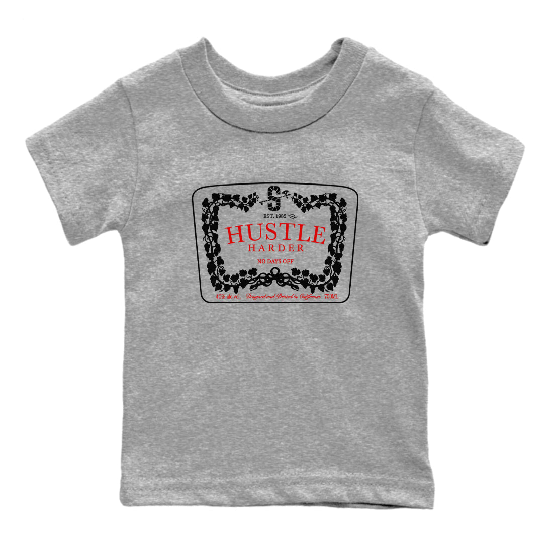 Hustle Harder snkmatch Tees Kids - Air Jordan 11 Bred Velvet