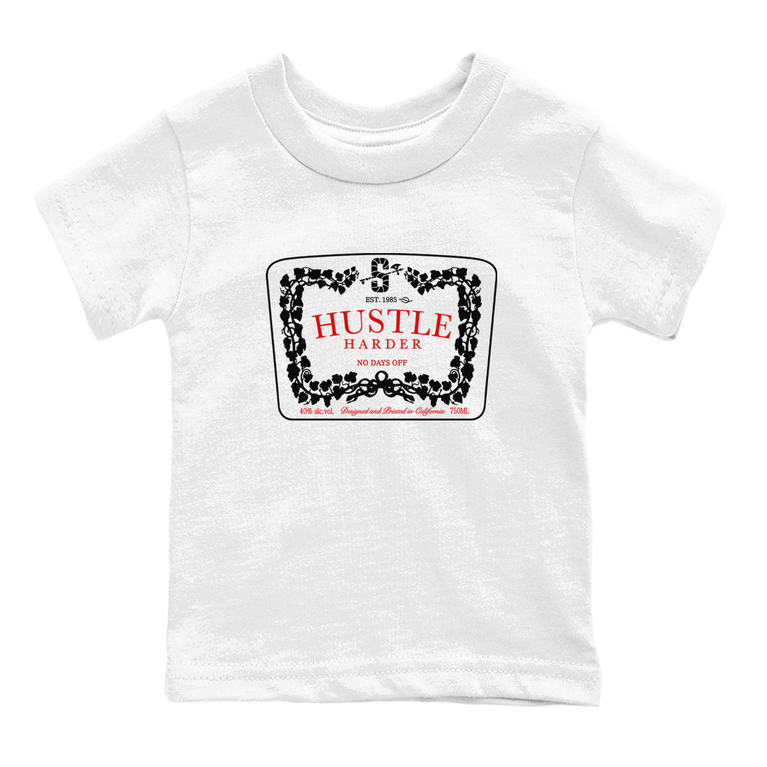Hustle Harder snkmatch Tees Kids - Air Jordan 11 Bred Velvet