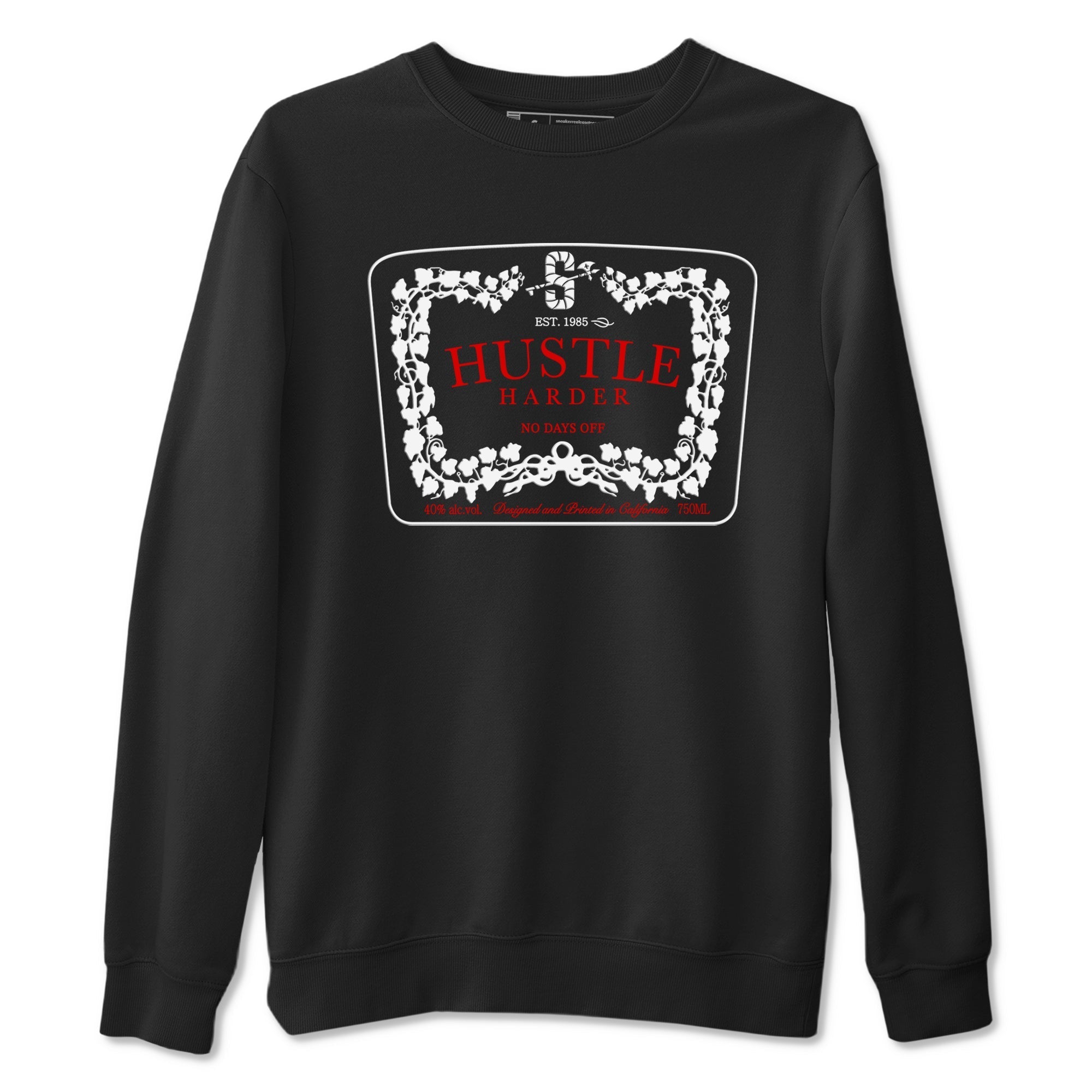 Hustle Harder snkmatch Tees - Air Jordan 11 Bred Velvet