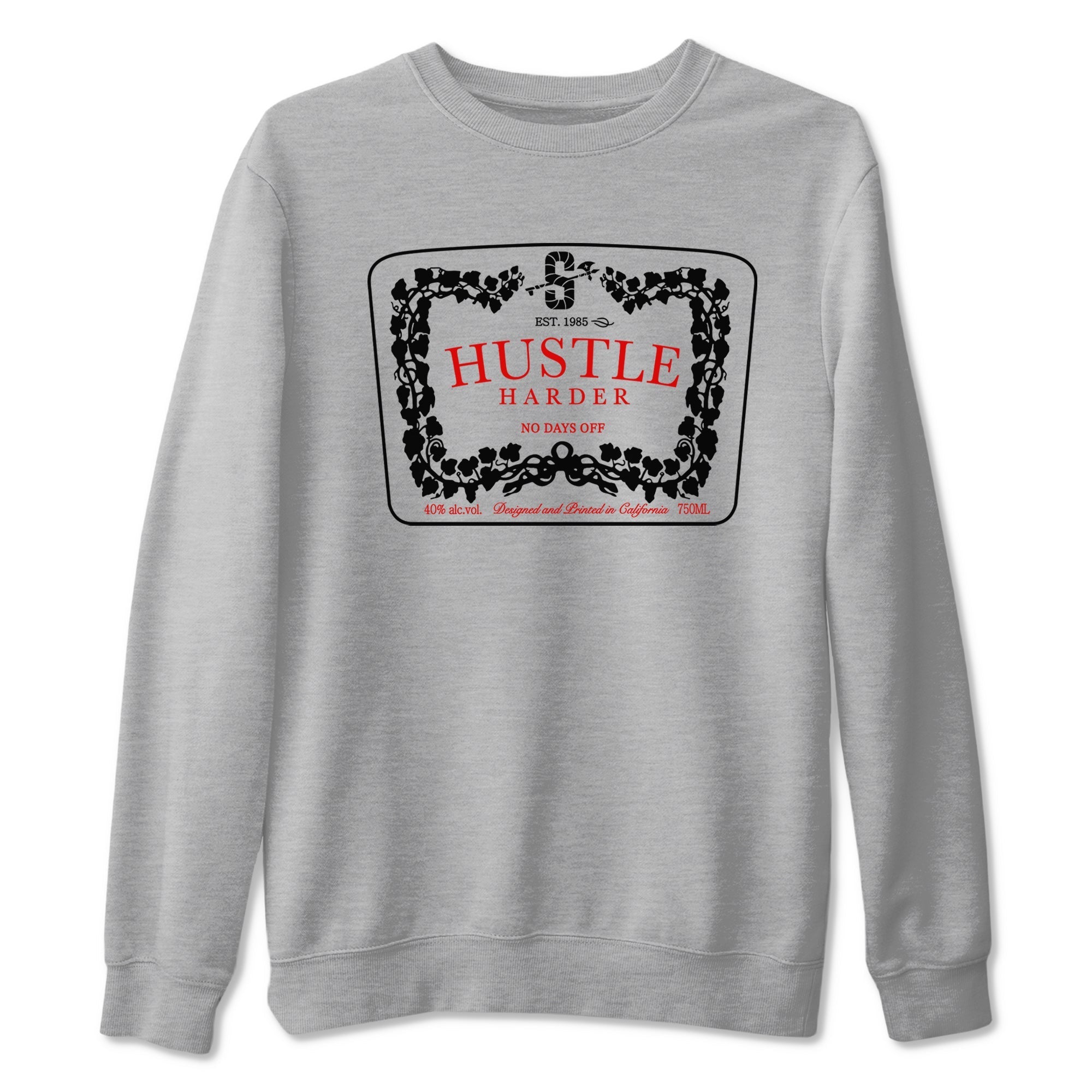 Hustle Harder snkmatch Tees - Air Jordan 11 Bred Velvet