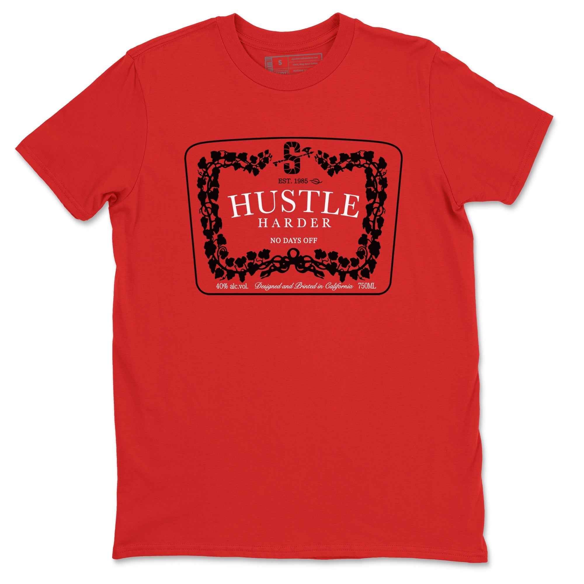 Hustle Harder snkmatch Tees - Air Jordan 11 Bred Velvet