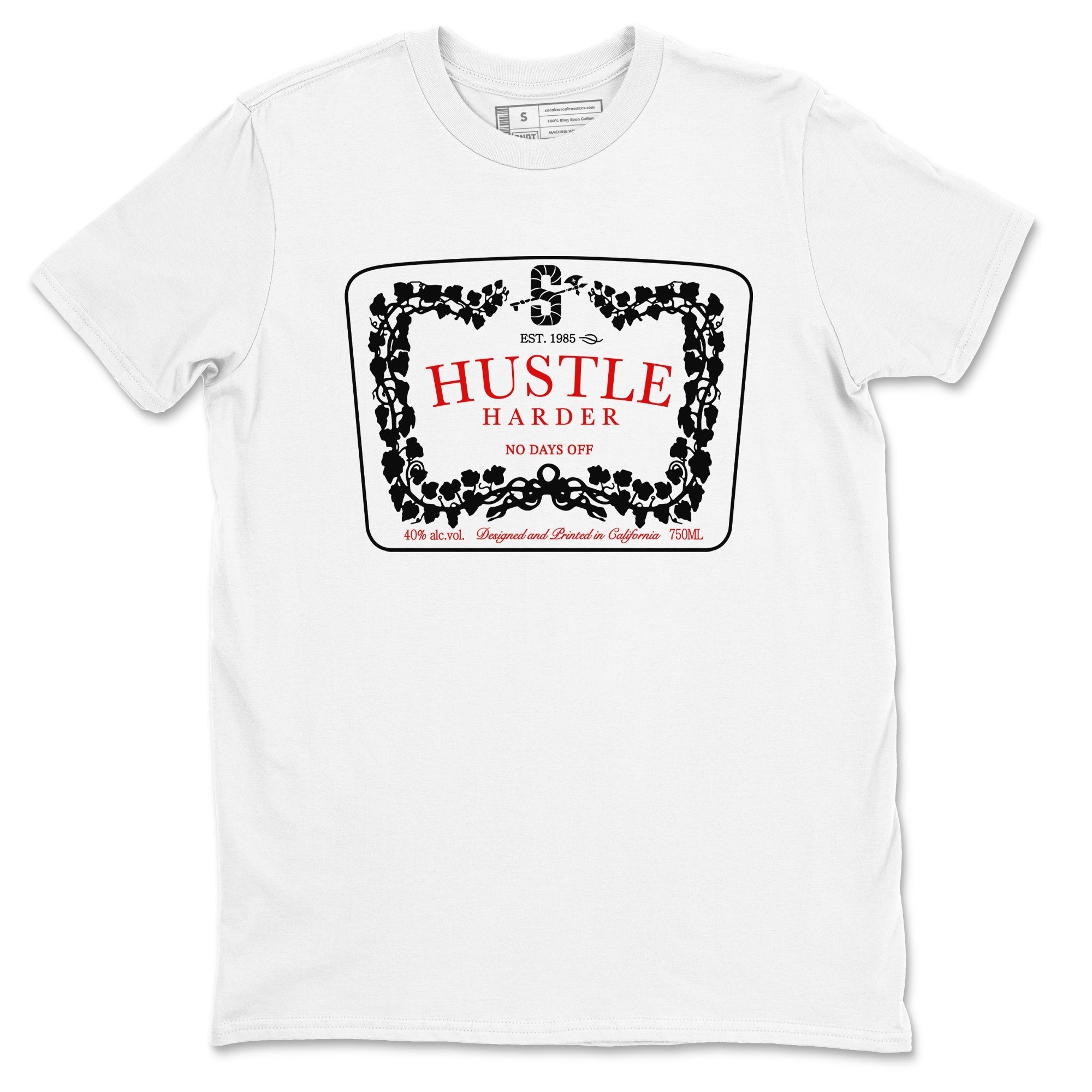 Hustle Harder snkmatch Tees - Air Jordan 11 Bred Velvet