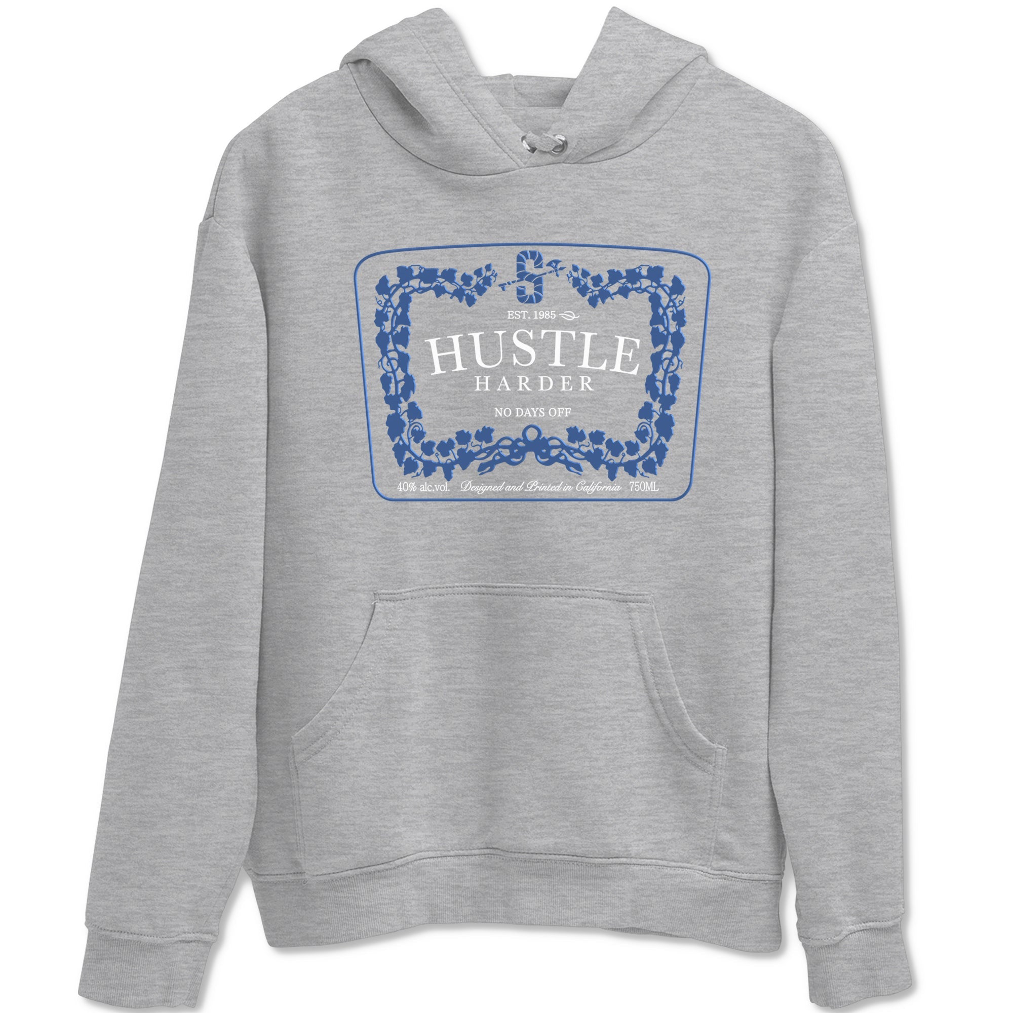 Hustle Harder snkmatch Tees - Air Jordan 11 Diffused Blue