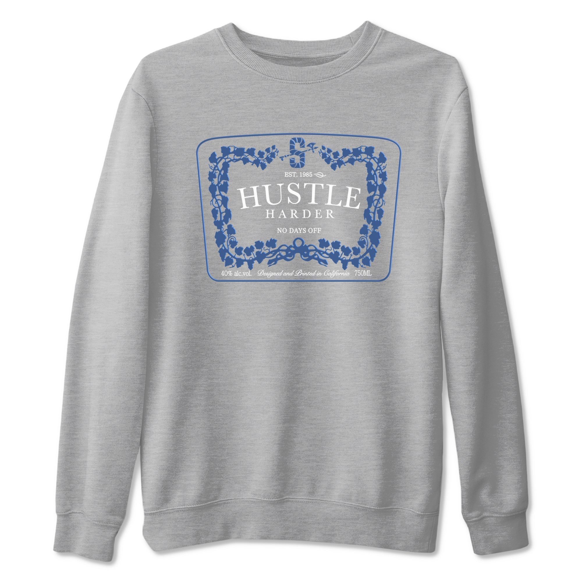 Hustle Harder snkmatch Tees - Air Jordan 11 Diffused Blue