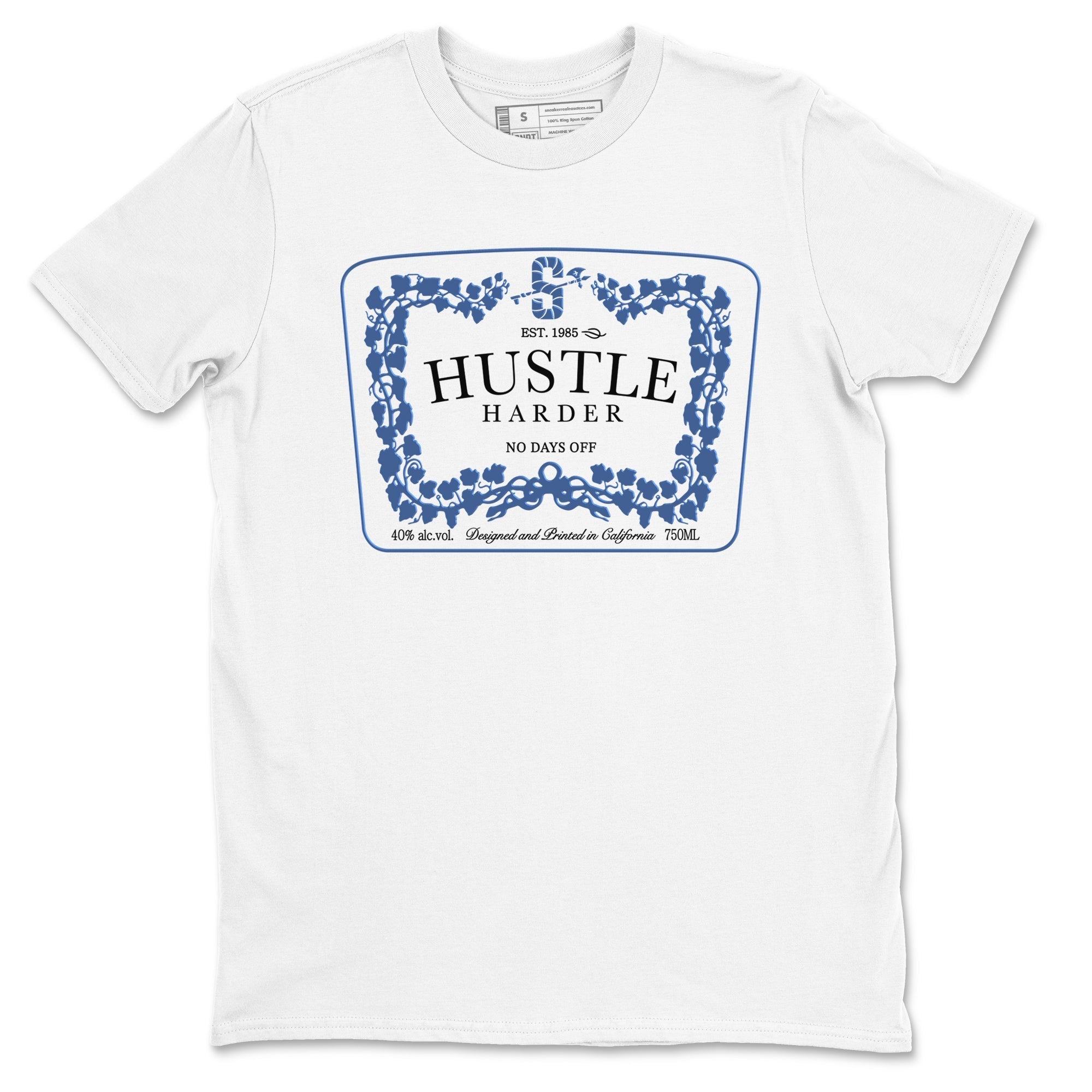Hustle Harder snkmatch Tees - Air Jordan 11 Diffused Blue