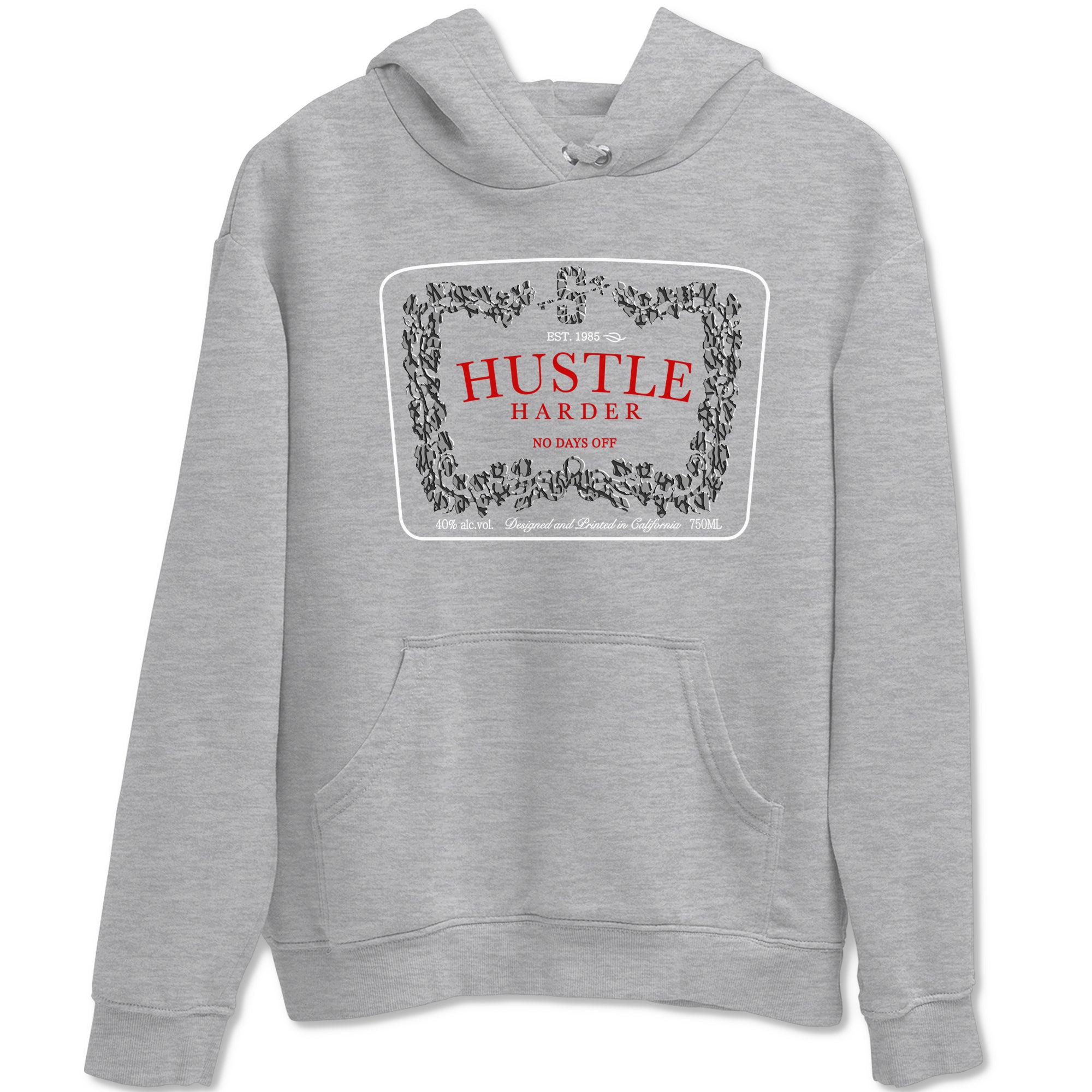 Hustle Harder snkmatch Tees - Air Jordan 3 Cement Grey