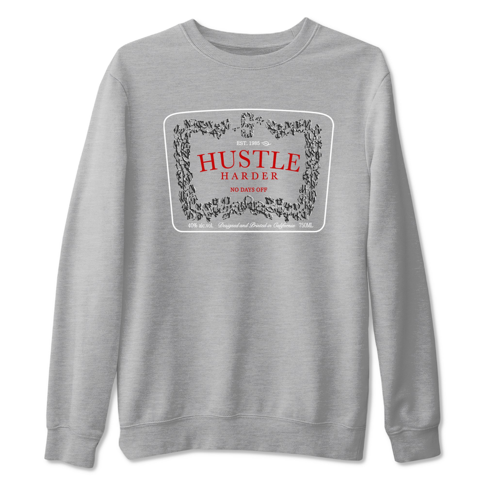 Hustle Harder snkmatch Tees - Air Jordan 3 Cement Grey