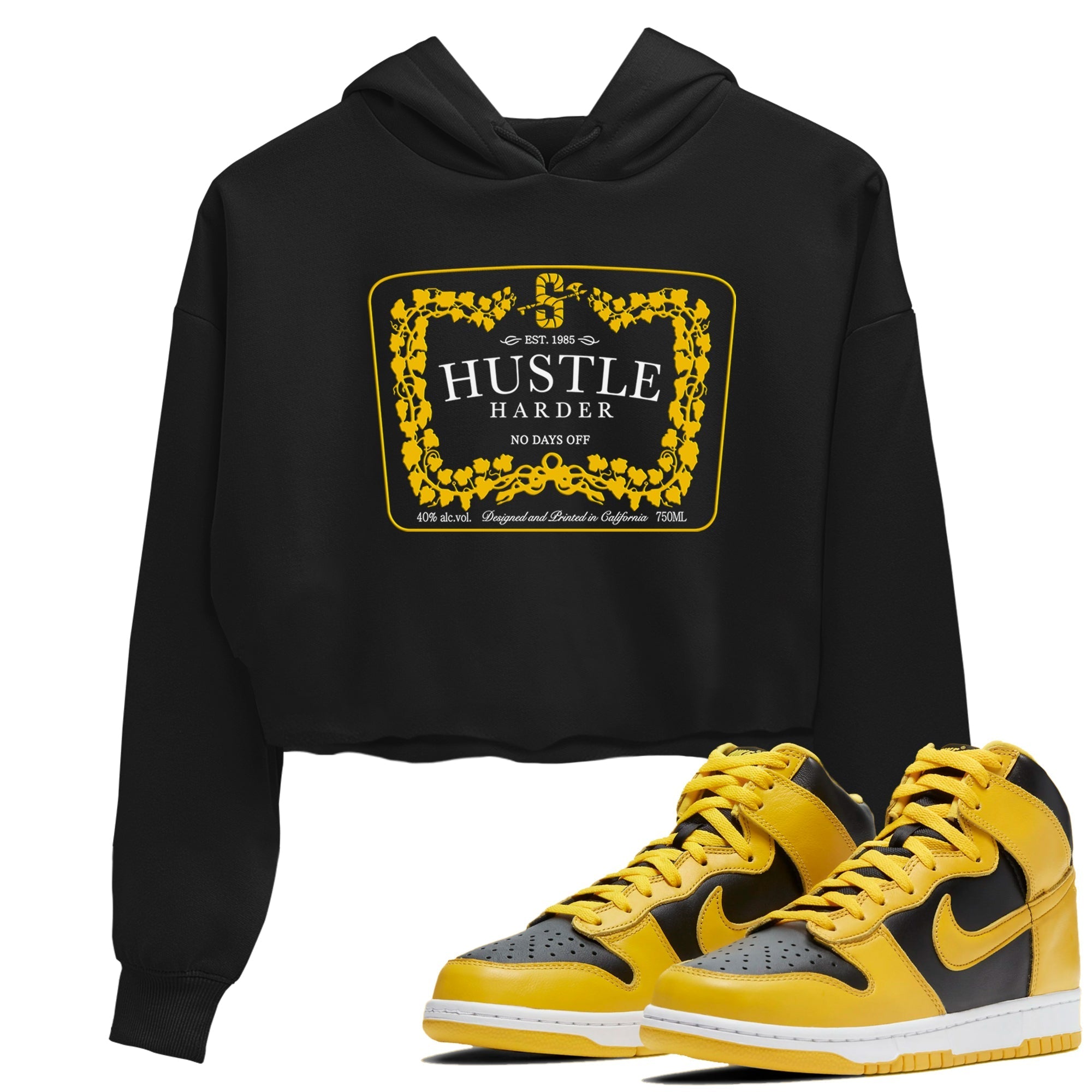 Hustle Harder snkmatch Women's Top - Dunk High Pollen