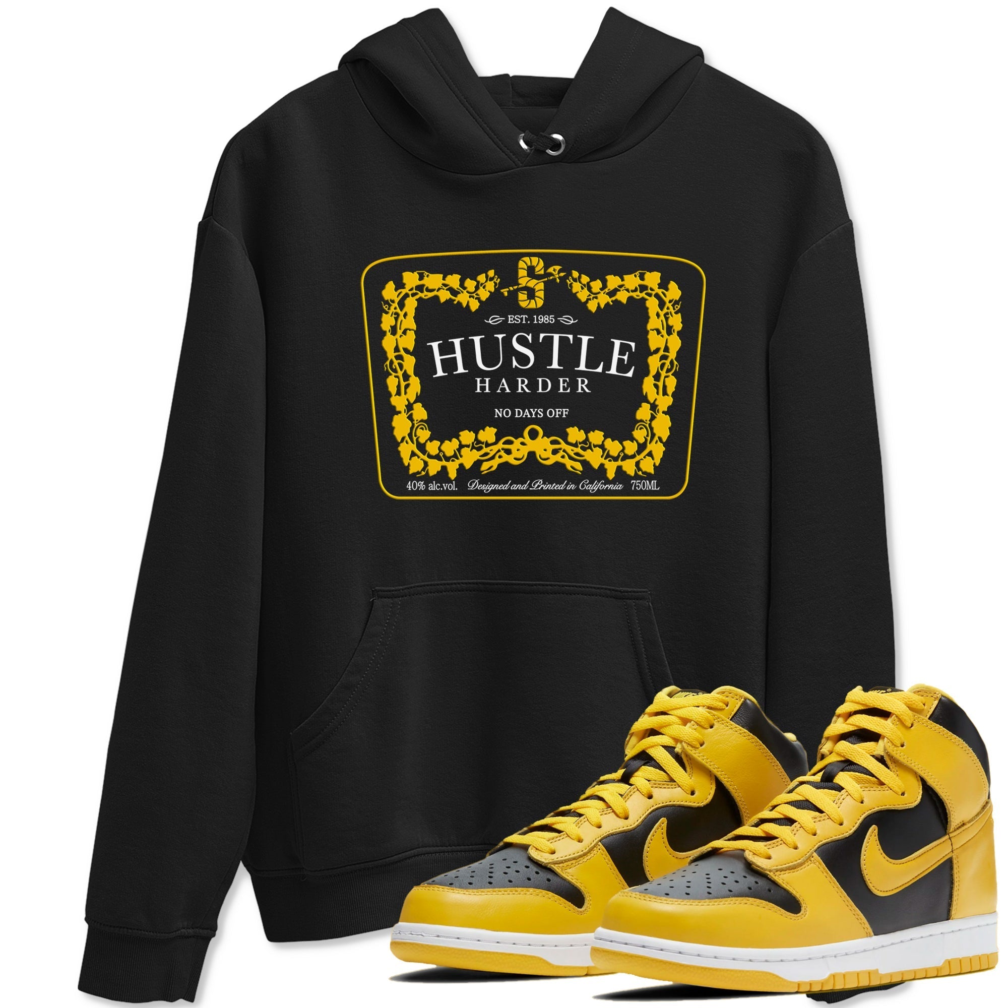 Hustle Harder snkmatch Tees - Dunk High Pollen