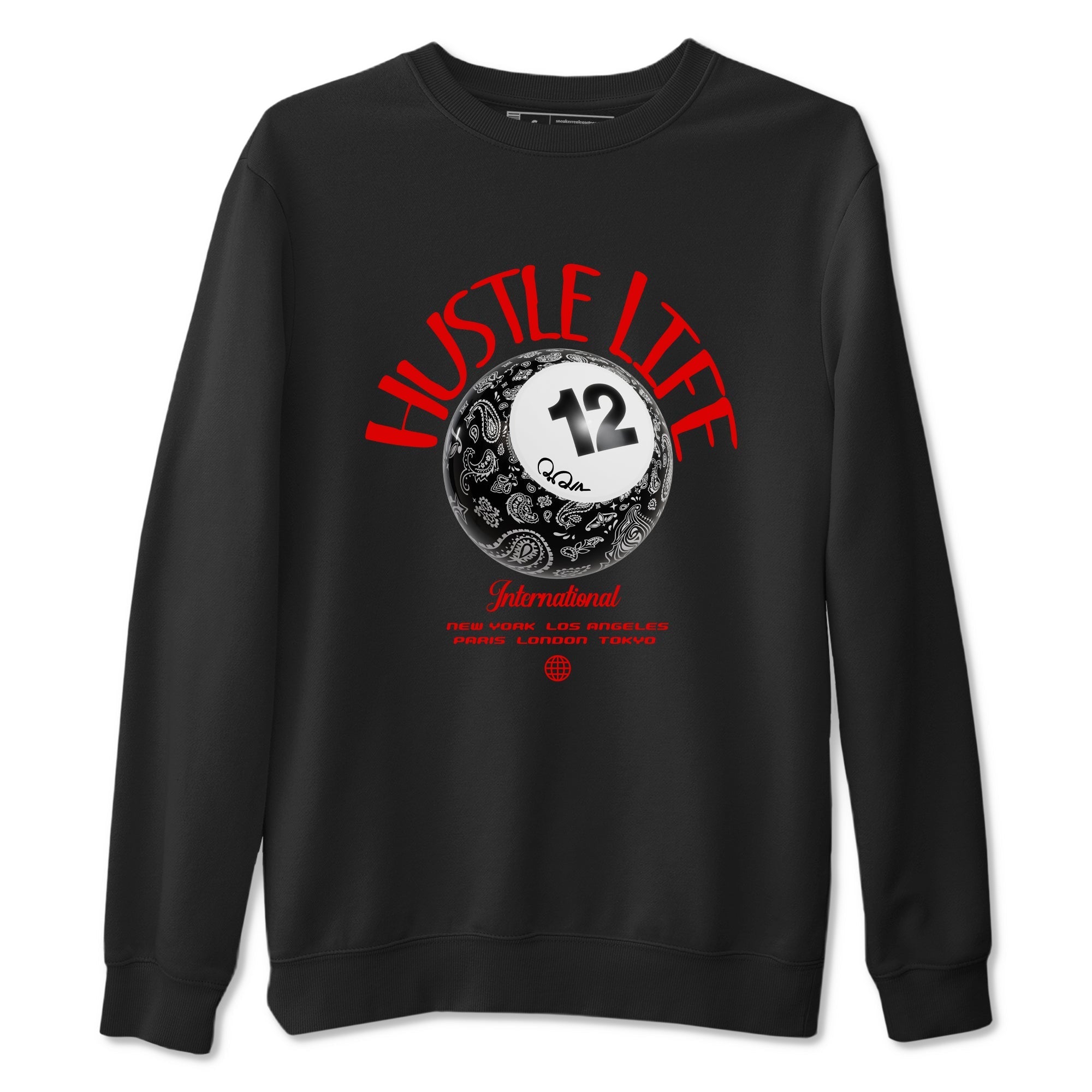 Hustle Life snkmatch Tees - Air Jordan 12 Taxi Flip